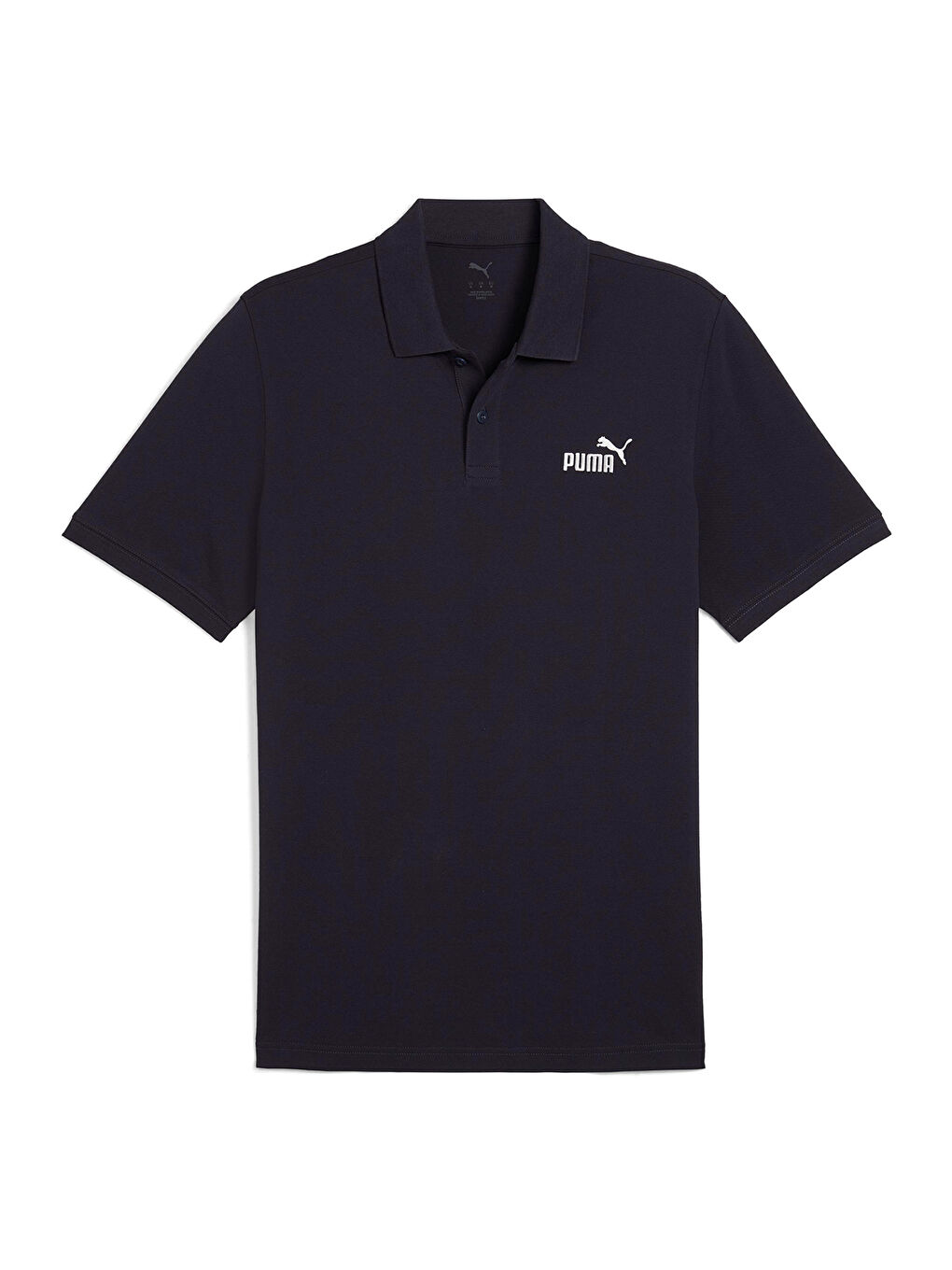 Essentials No 1 Logo Pique Erkek Lacivert Klasik Yaka Polo Tişört