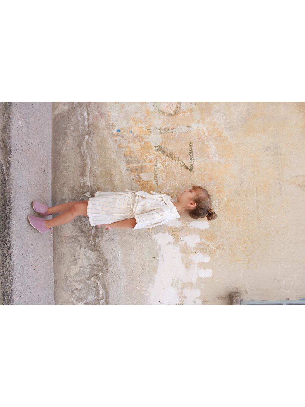 Mavi Çizgili Yaka Bağlamalı Alt Üst Takım-6