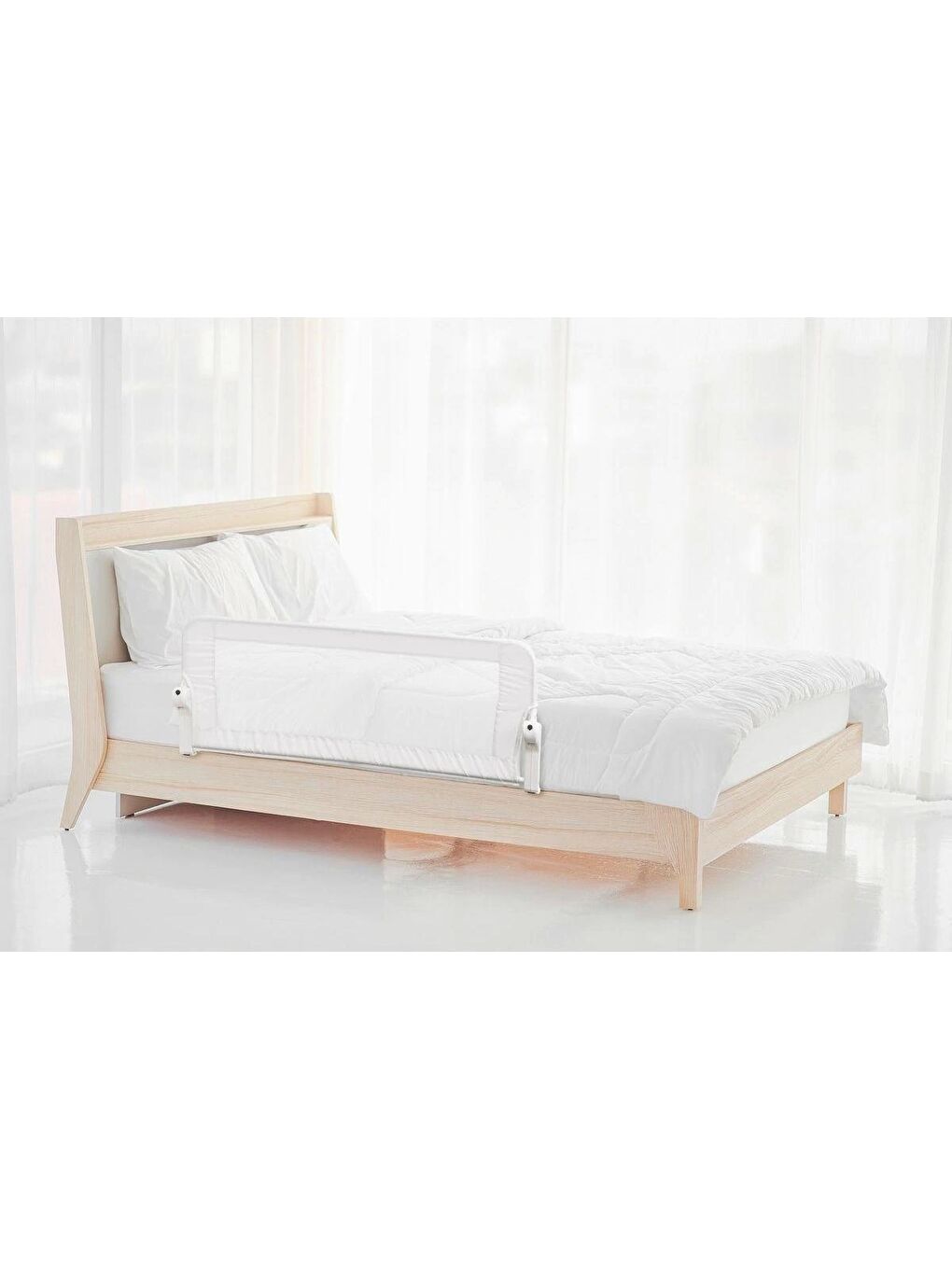 Yatak Bariyeri Gri-beyaz Biye 120x50 cm-3