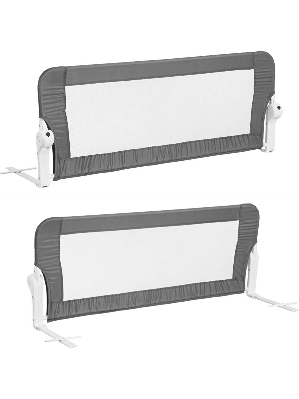 Yatak Bariyeri Gri-beyaz Biye 120x50 cm-5