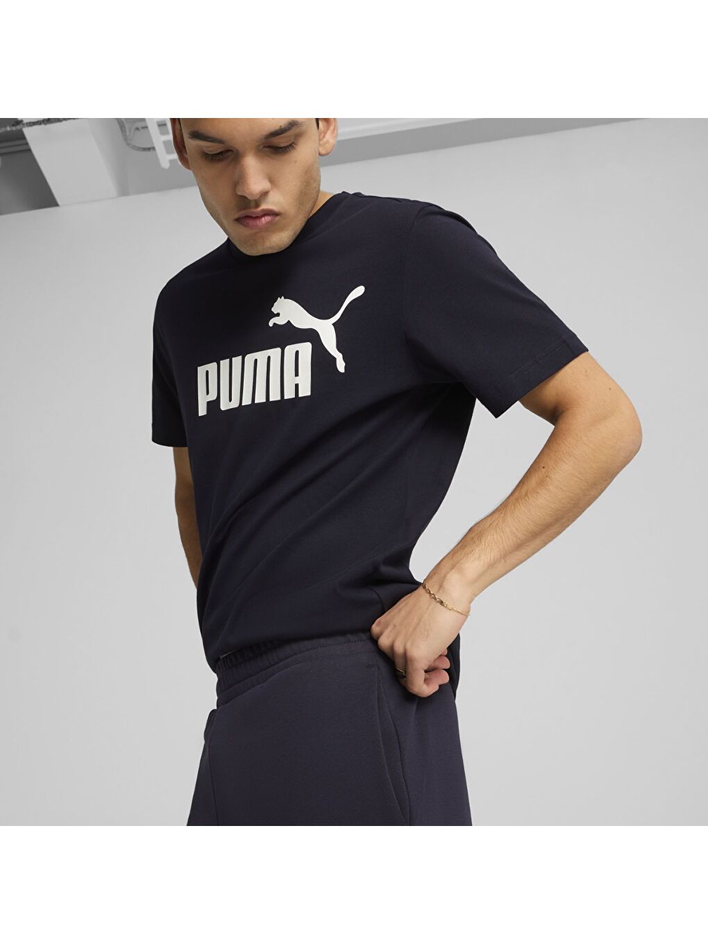 Essentials Erkek Lacivert Şort-3