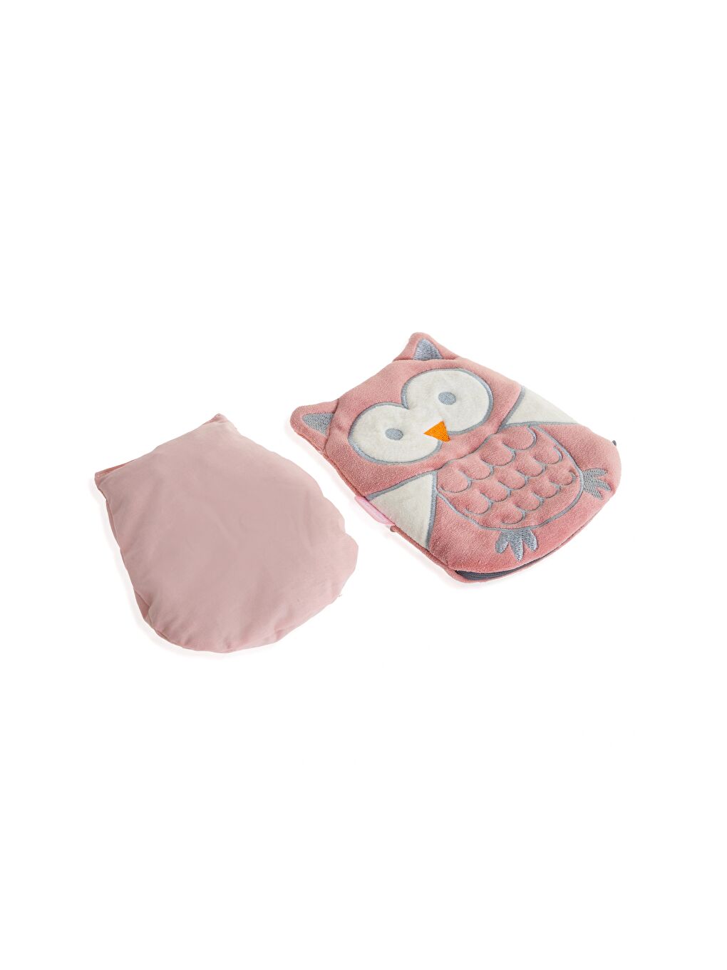 366 Kiraz Çekirdekli Baykuş Kadife Gaz Yastığı / Gül Kurusu-2