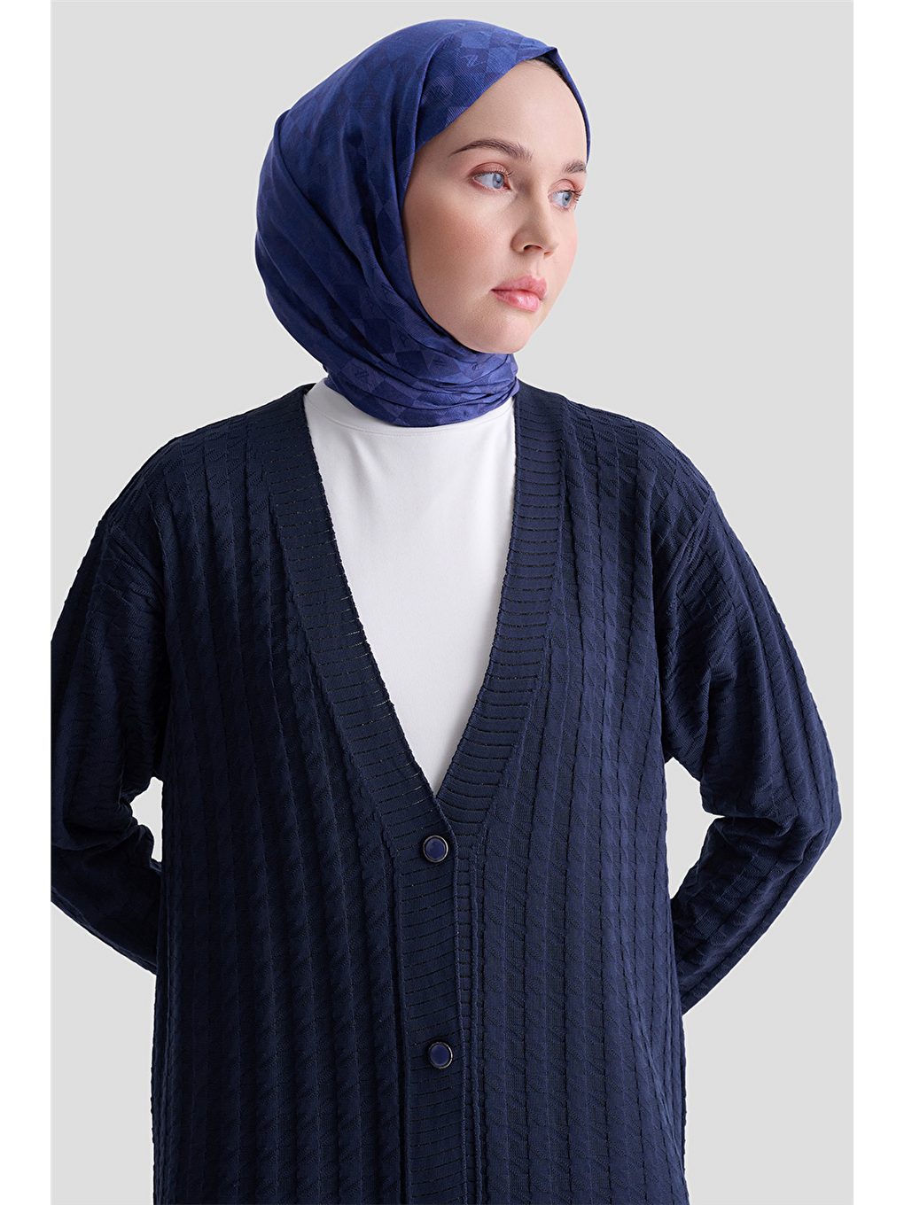 Triko Ceket 25Kd5094 Lacivert-2