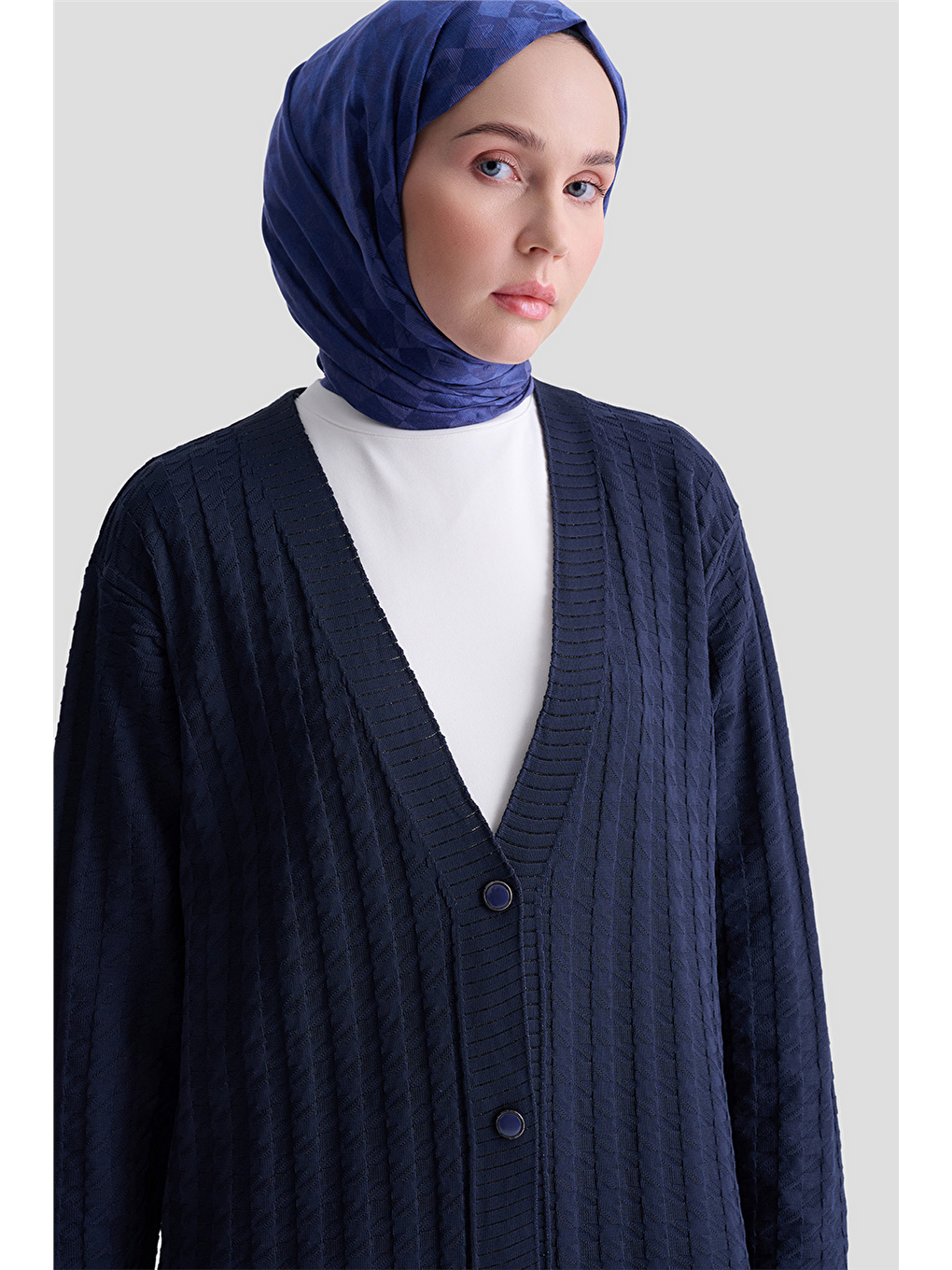 Triko Ceket 25Kd5094 Lacivert-3