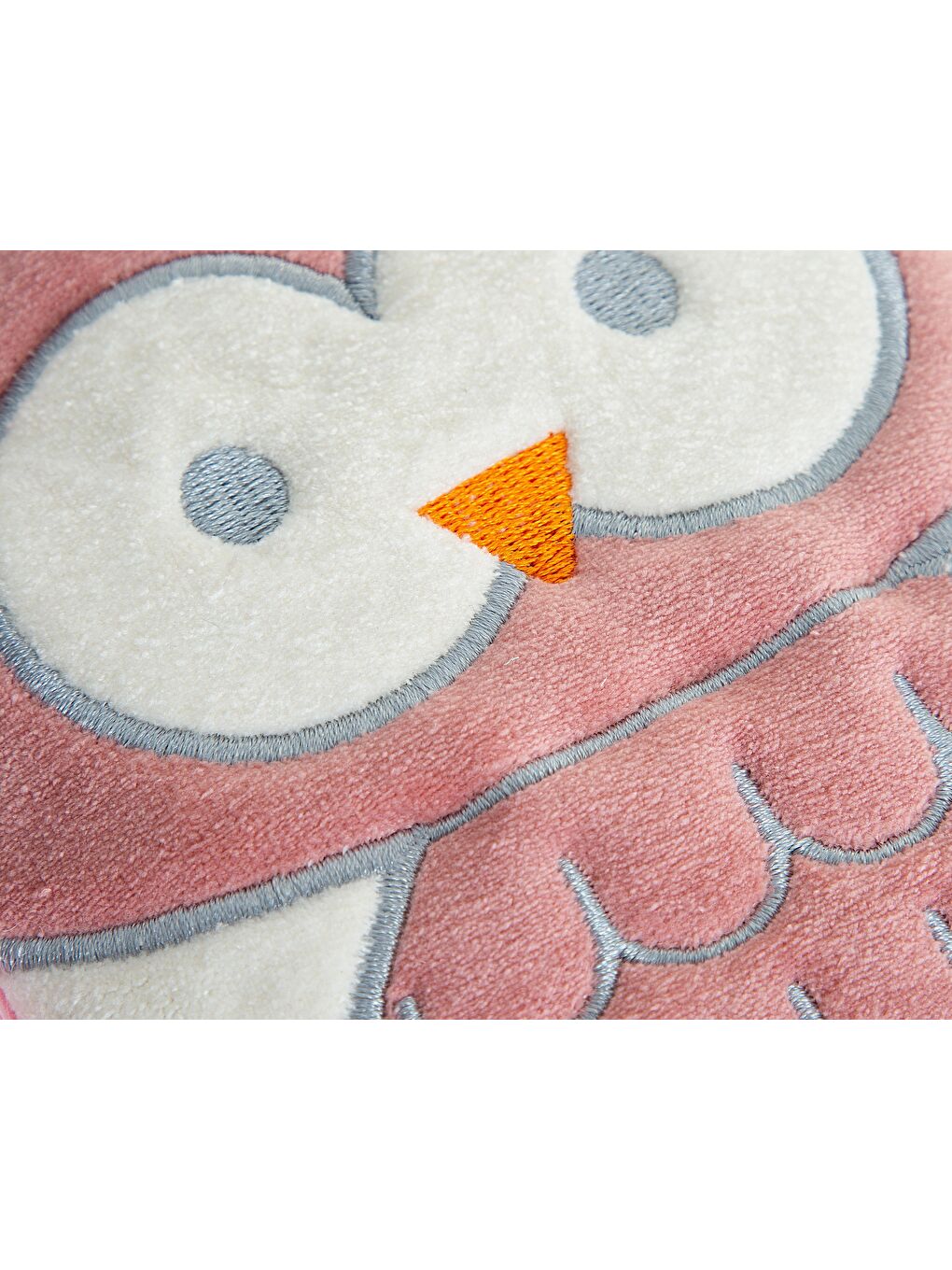 366 Kiraz Çekirdekli Baykuş Kadife Gaz Yastığı / Gül Kurusu-5