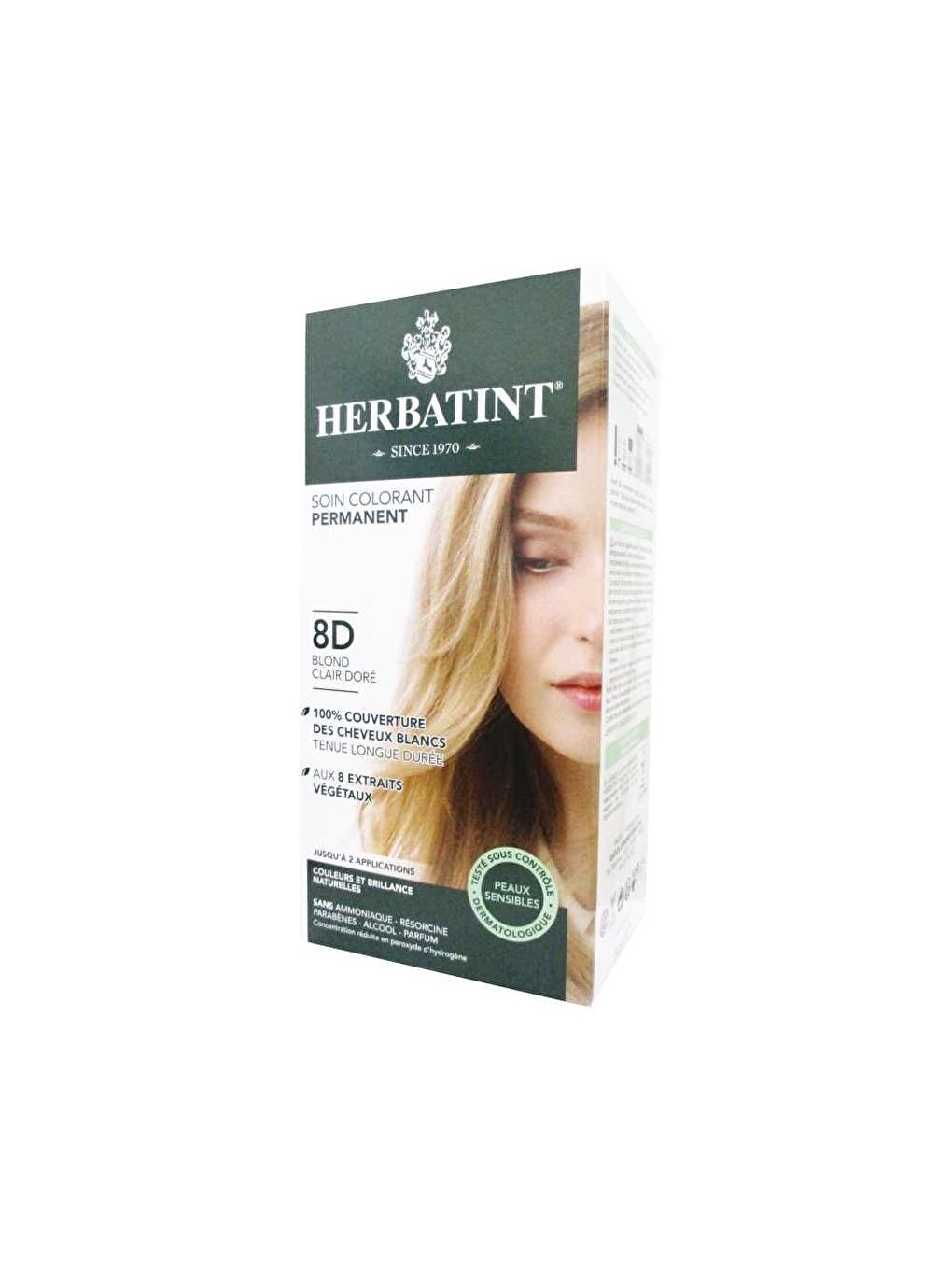 Herbatint Saç Boyası 8D Blond Clair Dore - Light Golden Blonde