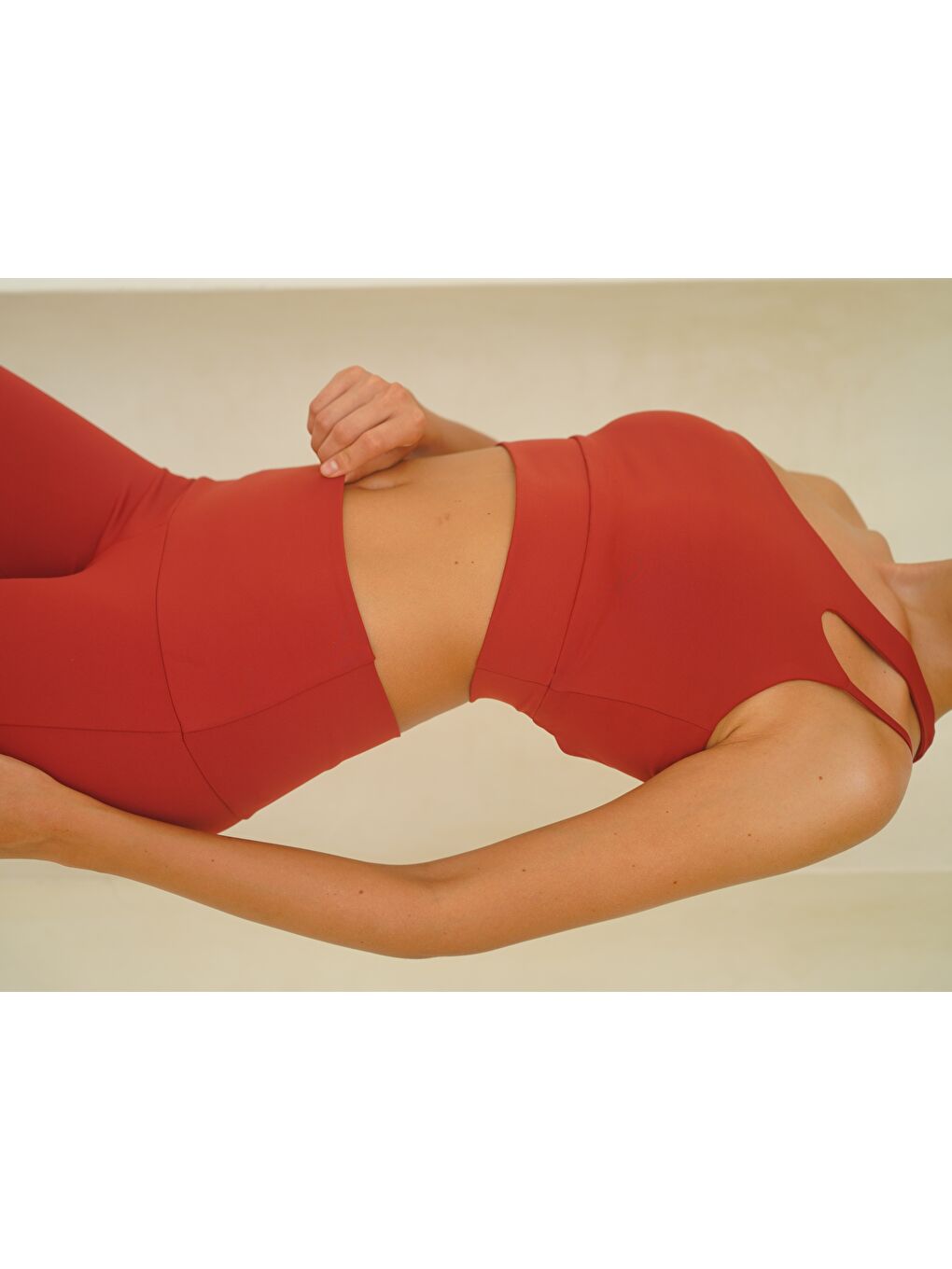 Mai Collection Asana Omuz Detay Spor Bordo Crop - 5