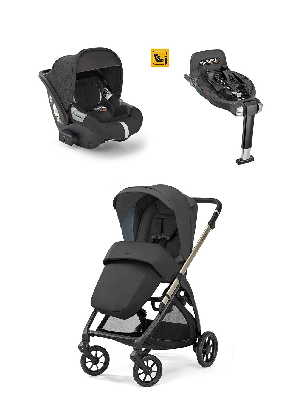 Electa+ Tek El Katlanıp Açılan Çift Yön Bebek Arabası Ana Kucağı+baza 3lü Set