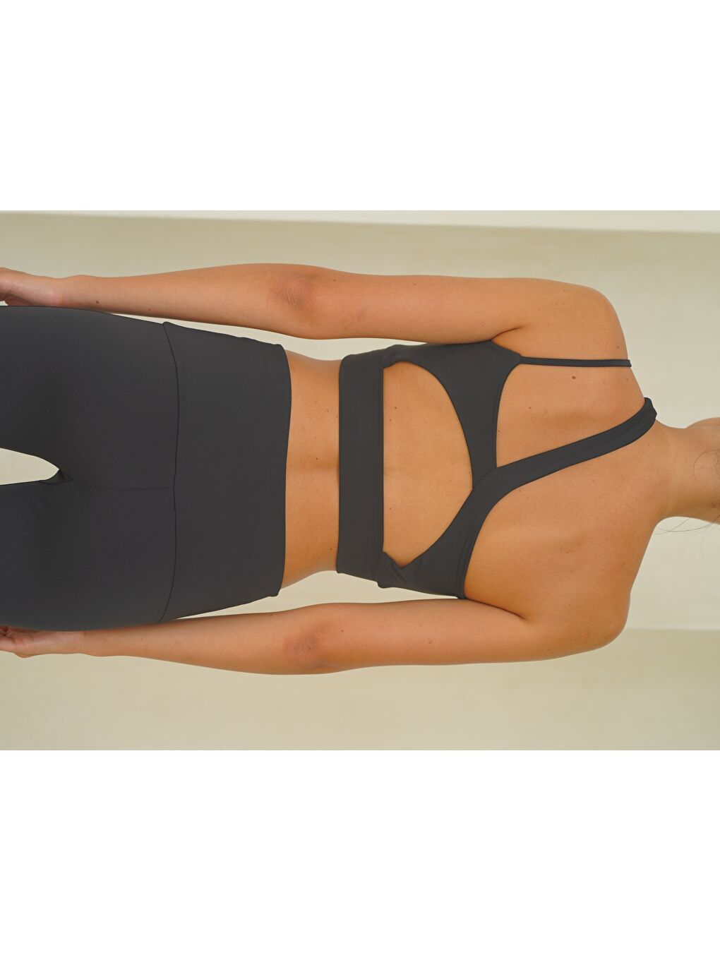 Asana Omuz Detay Spor Antrasit Crop-7