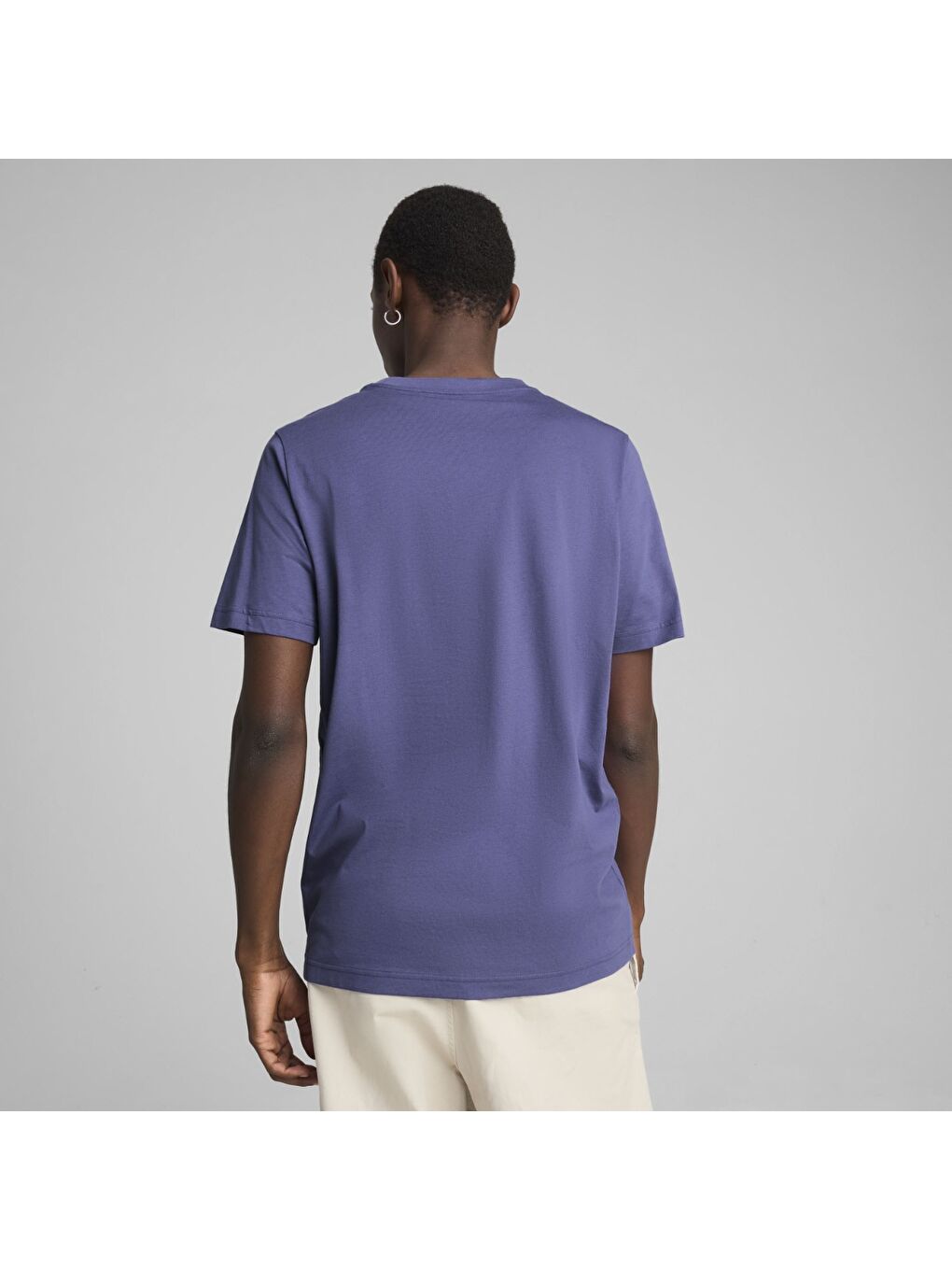 Graphics Icon Erkek Mor Yuvarlak Yaka Spor Tişört-2