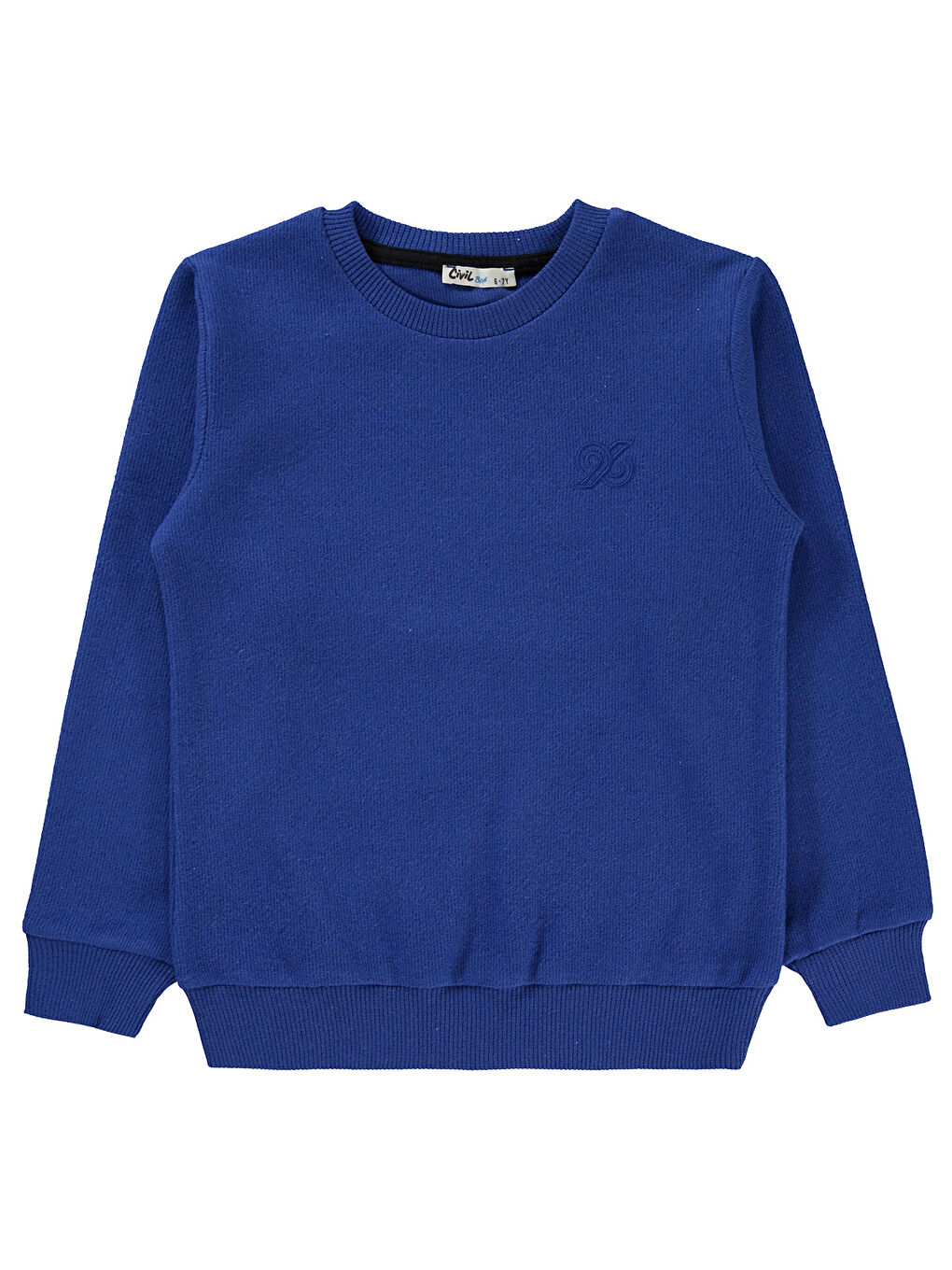 Civil Saks Erkek Çocuk Sweatshirt 10-13 Yaş Saks Mavisi