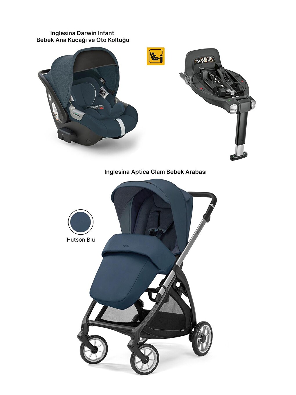 Electa+ Tek El Katlanıp Açılan Çift Yön Bebek Arabası Ana Kucağı+baza 3lü Set-1