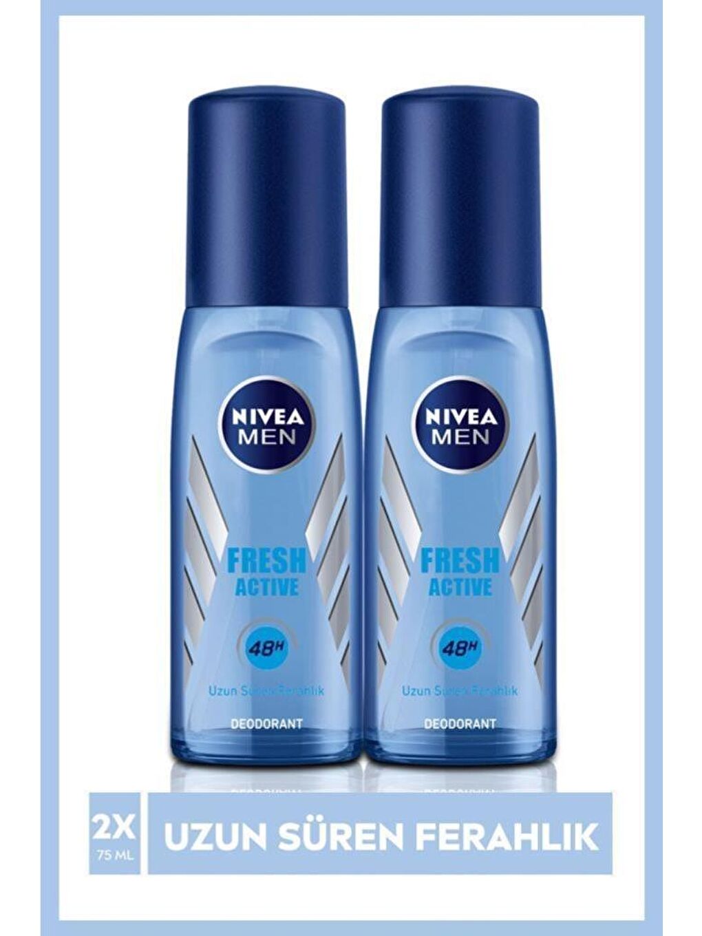 NIVEA Men Erkek Pump Sprey Deodorant Fresh Active Ter Ve Ter Kokusuna Karşı 48 Saat Deodorant Korum