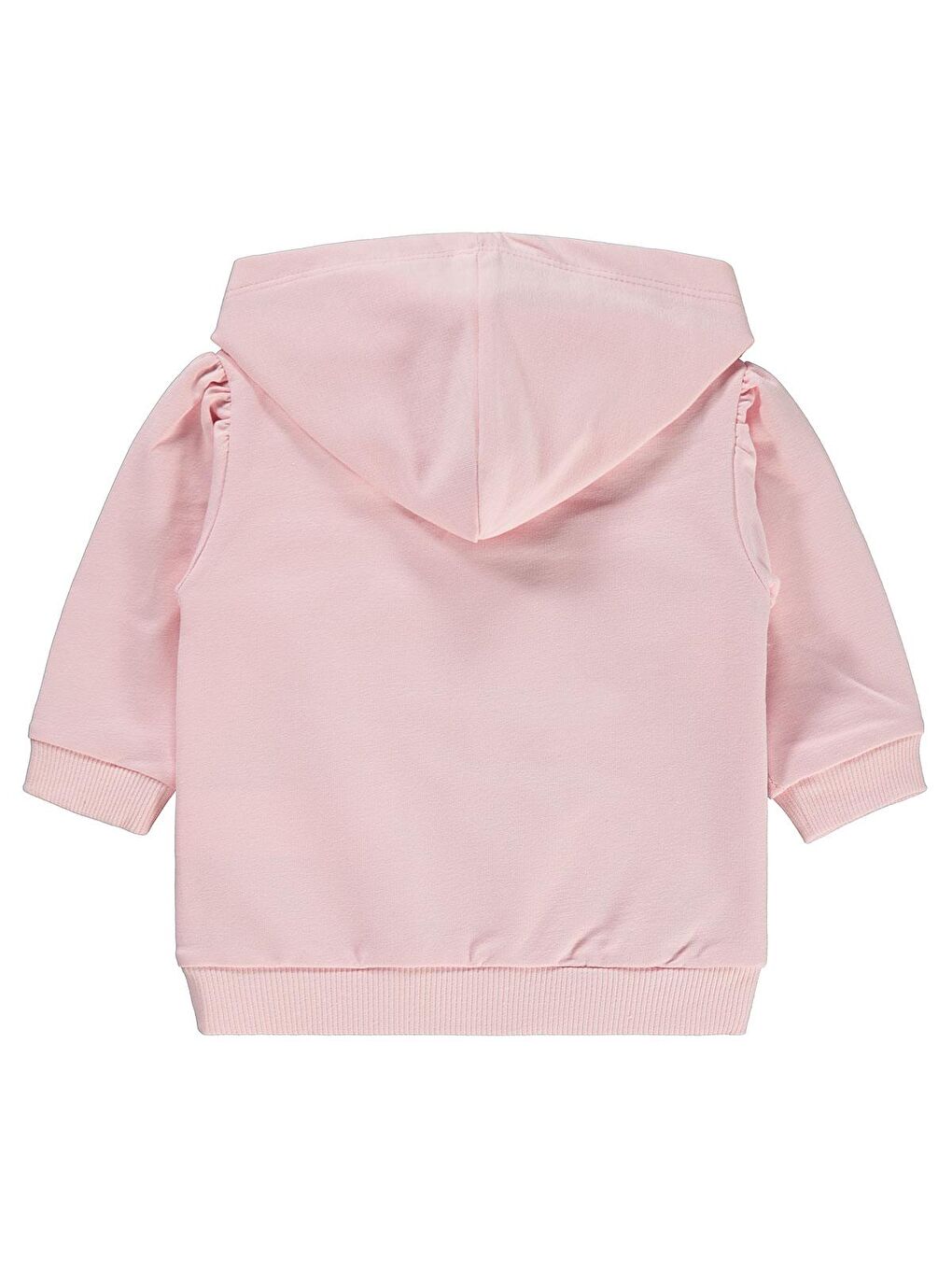 Civil Pembe Baby Kız Bebek Kapüşonlu Sweatshirt 6 18 Ay Pudra - 1