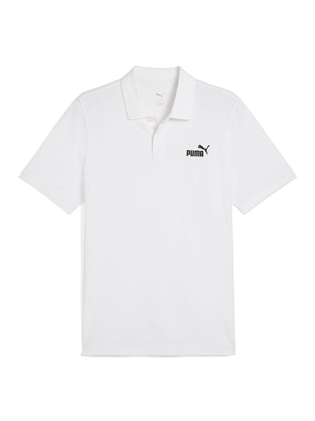 Essentials No 1 Logo Pique Erkek Beyaz Polo Yaka Tişört