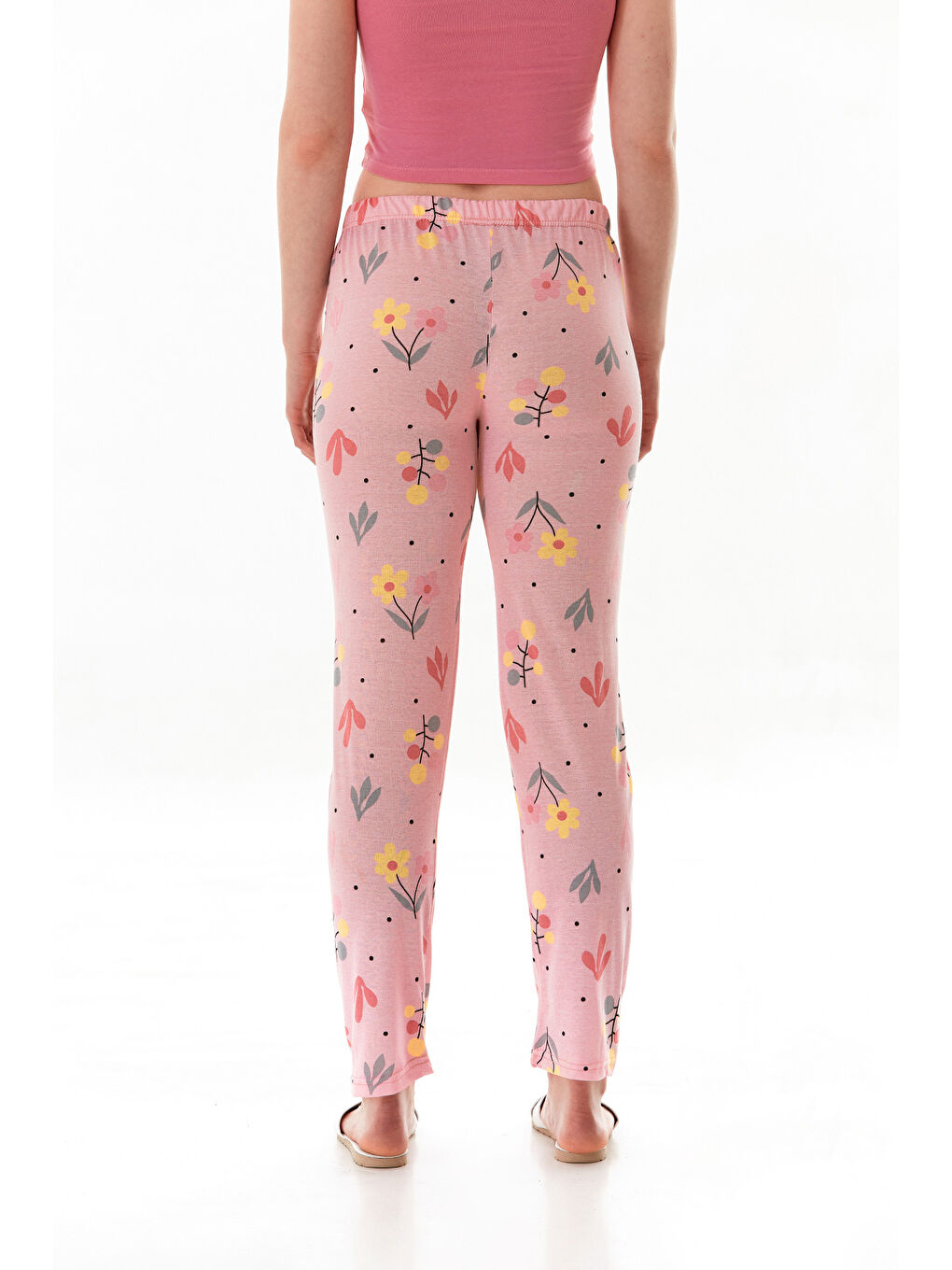 Pembe Limon Baskılı Pijama Altı-3