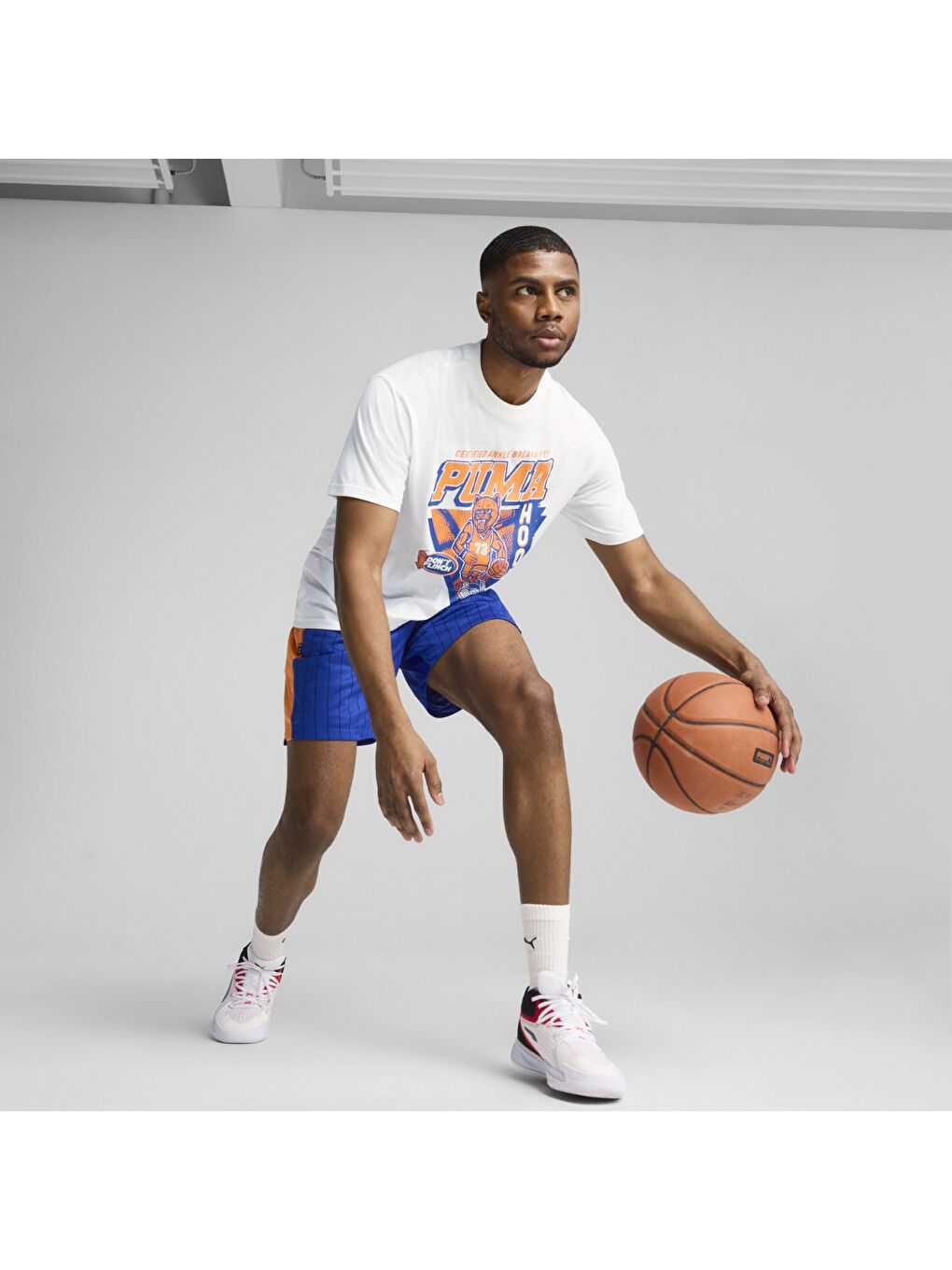 Rival Rage 5 Erkek Beyaz Yuvarlak Yaka Tişört-1