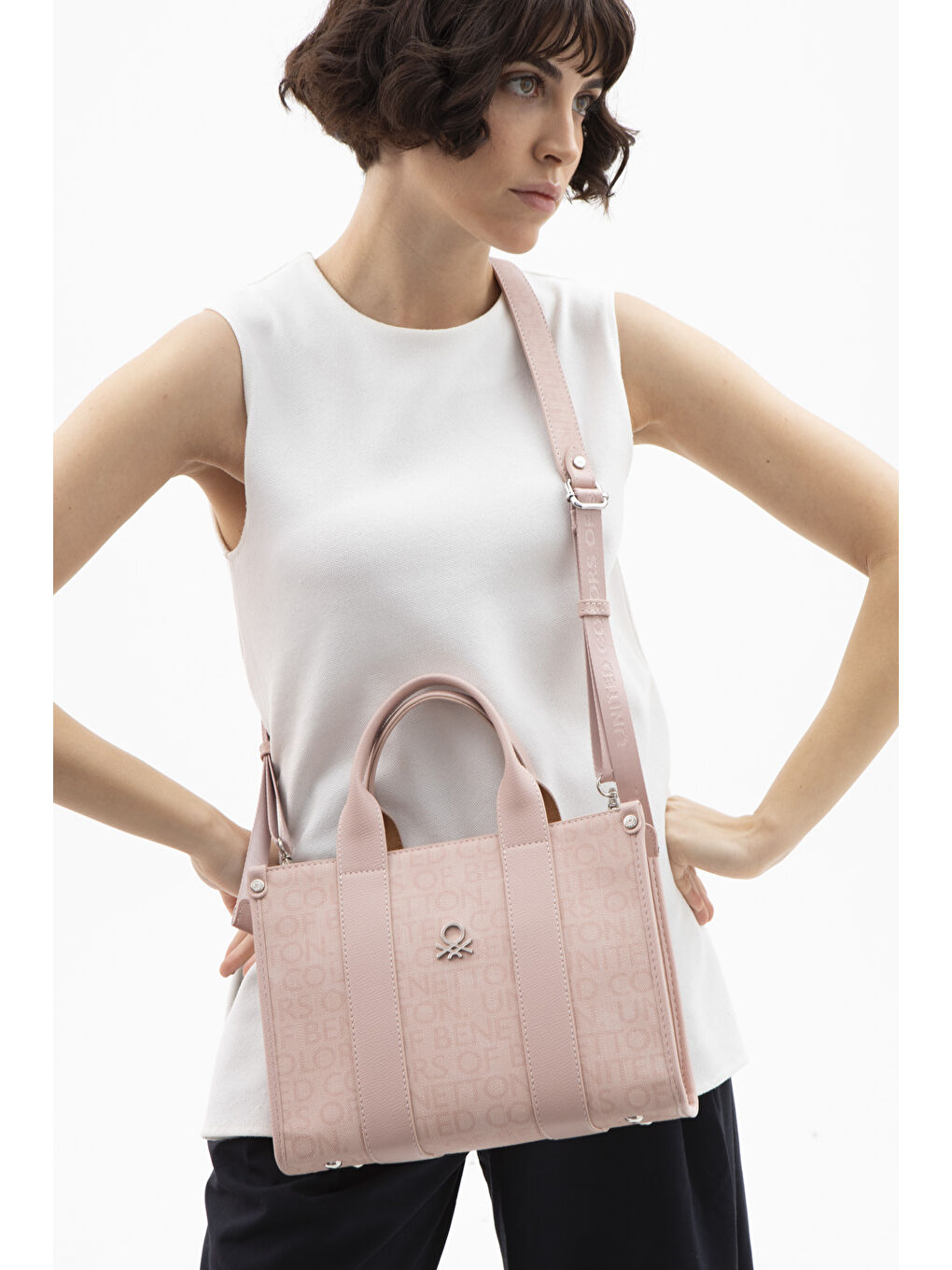 Pembe Kadin El Çantasi Pudra BNT1596-1