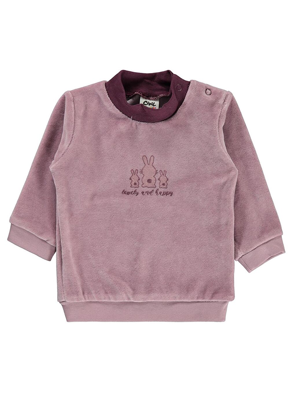 Civil Lila Baby Kız Bebek Sweatshirt 3-18 Ay Leylak