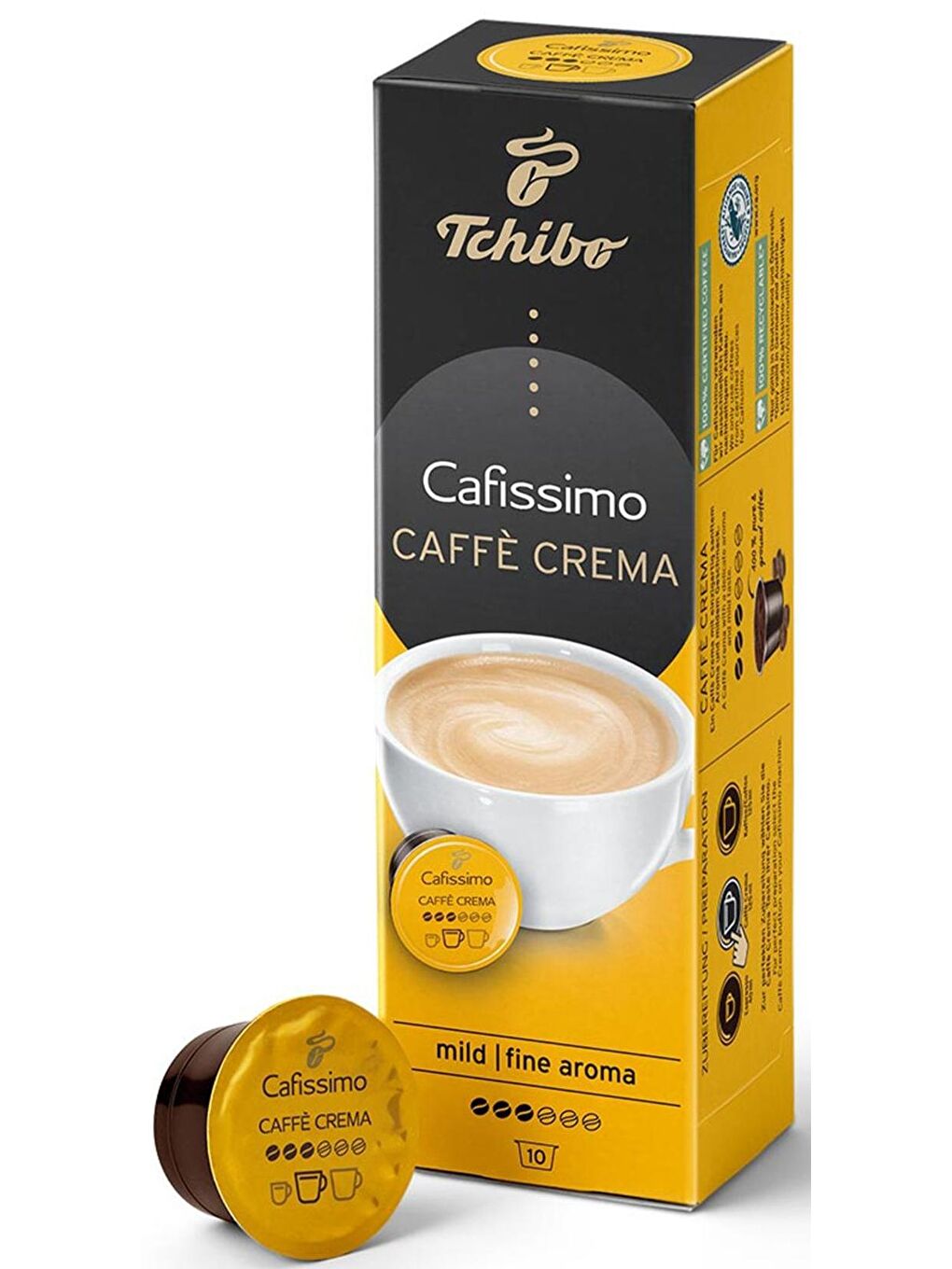 Tchibo Renksiz Caffe Crema Fine Aroma Kapsül Kahve 10 Adet