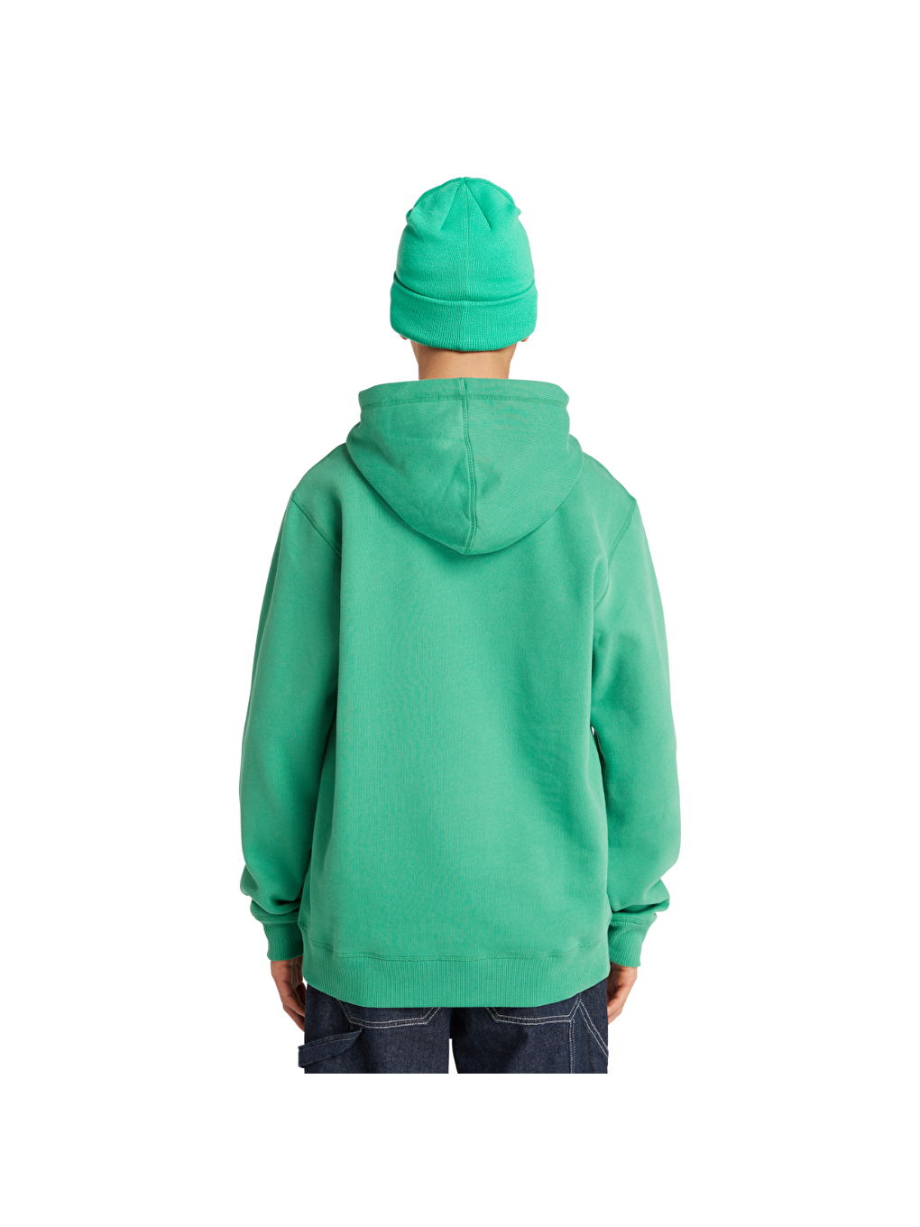 Timberland Yeşil LS 50th Anniversary Est. 1973 Erkek Yeşil Kapüşonlu Sweatshirt - 2