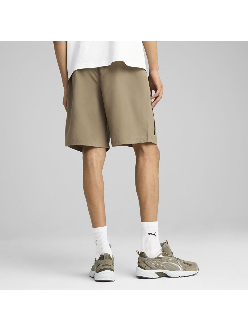 Tech Cargo Woven Erkek Haki Şort-2