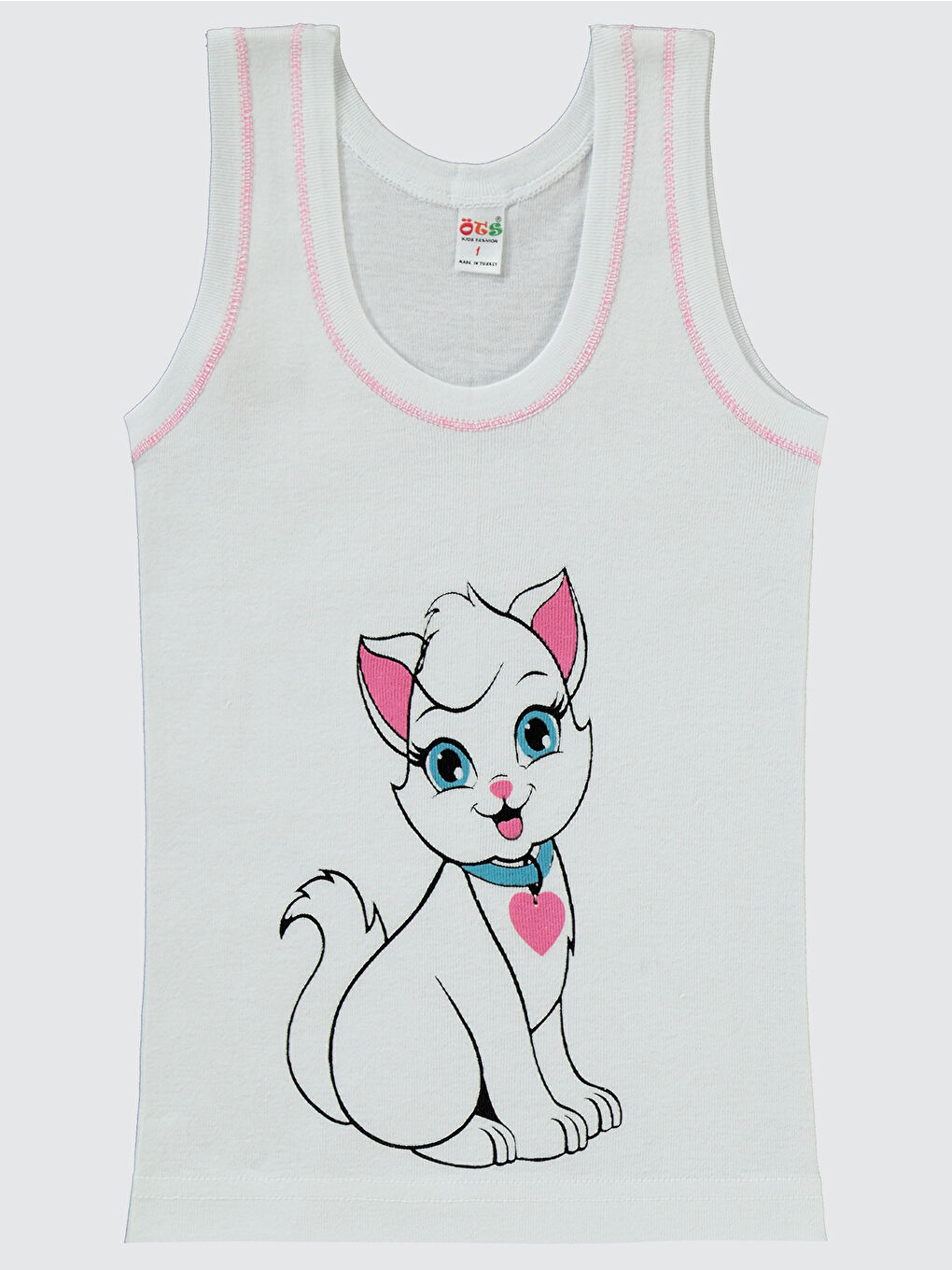 Kız Çocuk İç Çamaşır Takımı 2-5 Yaş Beyaz-1