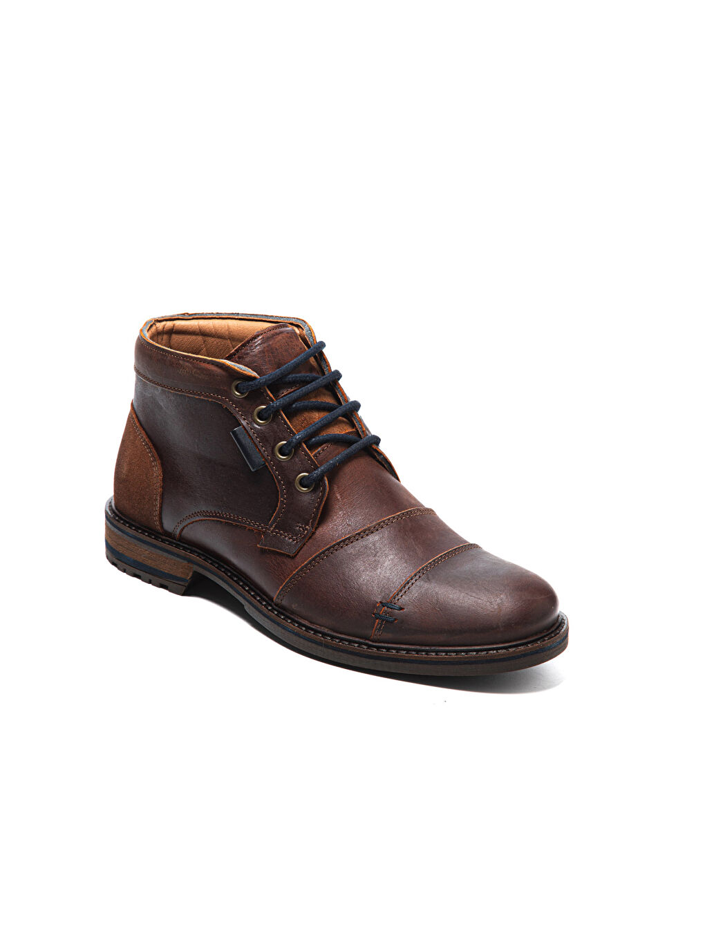 Kahverengi Erkek Bot 10522 021 WK-John May Orkut Suede Cognac-1
