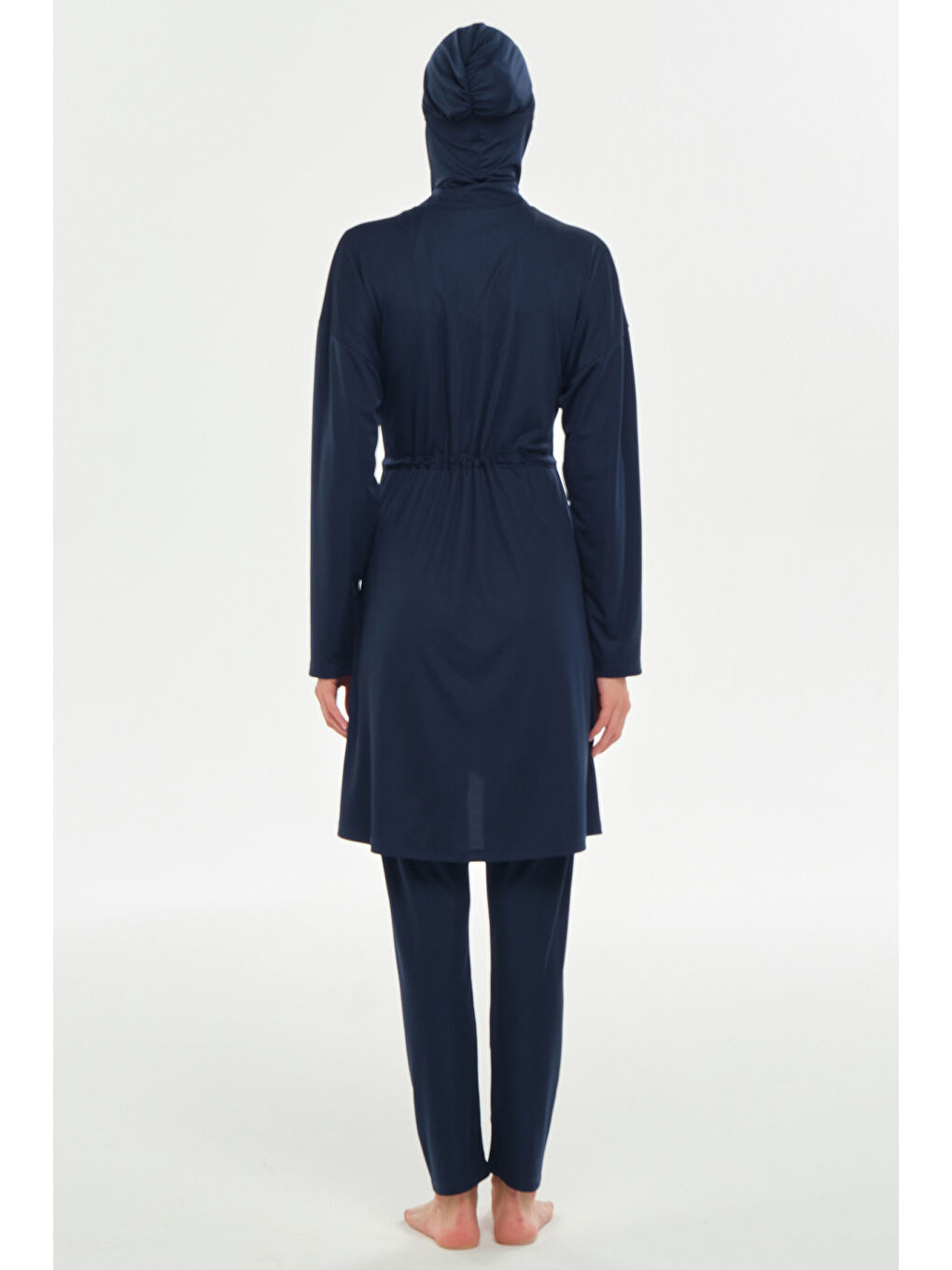 Yarasa Kol Elastanlı Tam Kapalı Tesettür Mayo 3132 Koyu Lacivert-2