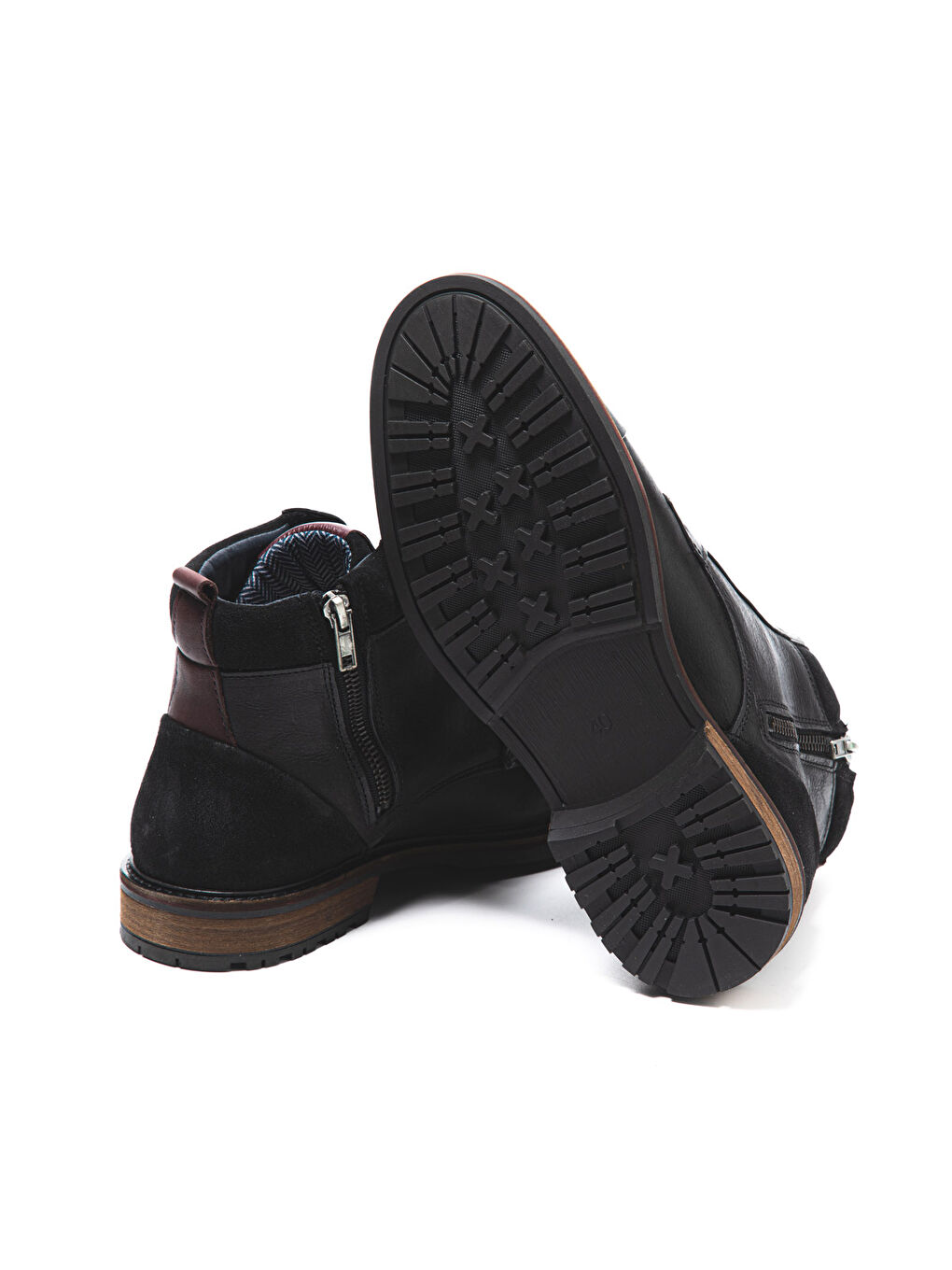 Siyah Erkek Bot 1041 020 WK-John May Orkut Suede Black-4