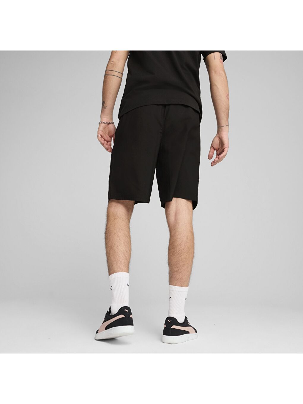 Tech Cargo Woven Erkek Siyah Şort-2