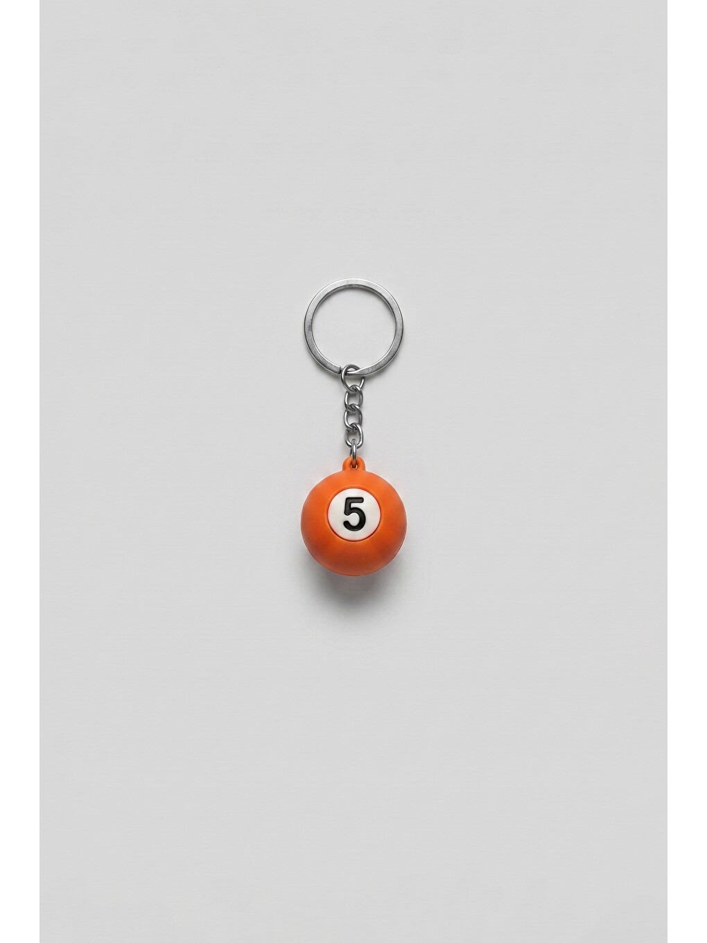 Unisex Bilardo Topu Anahtarlık Turuncu