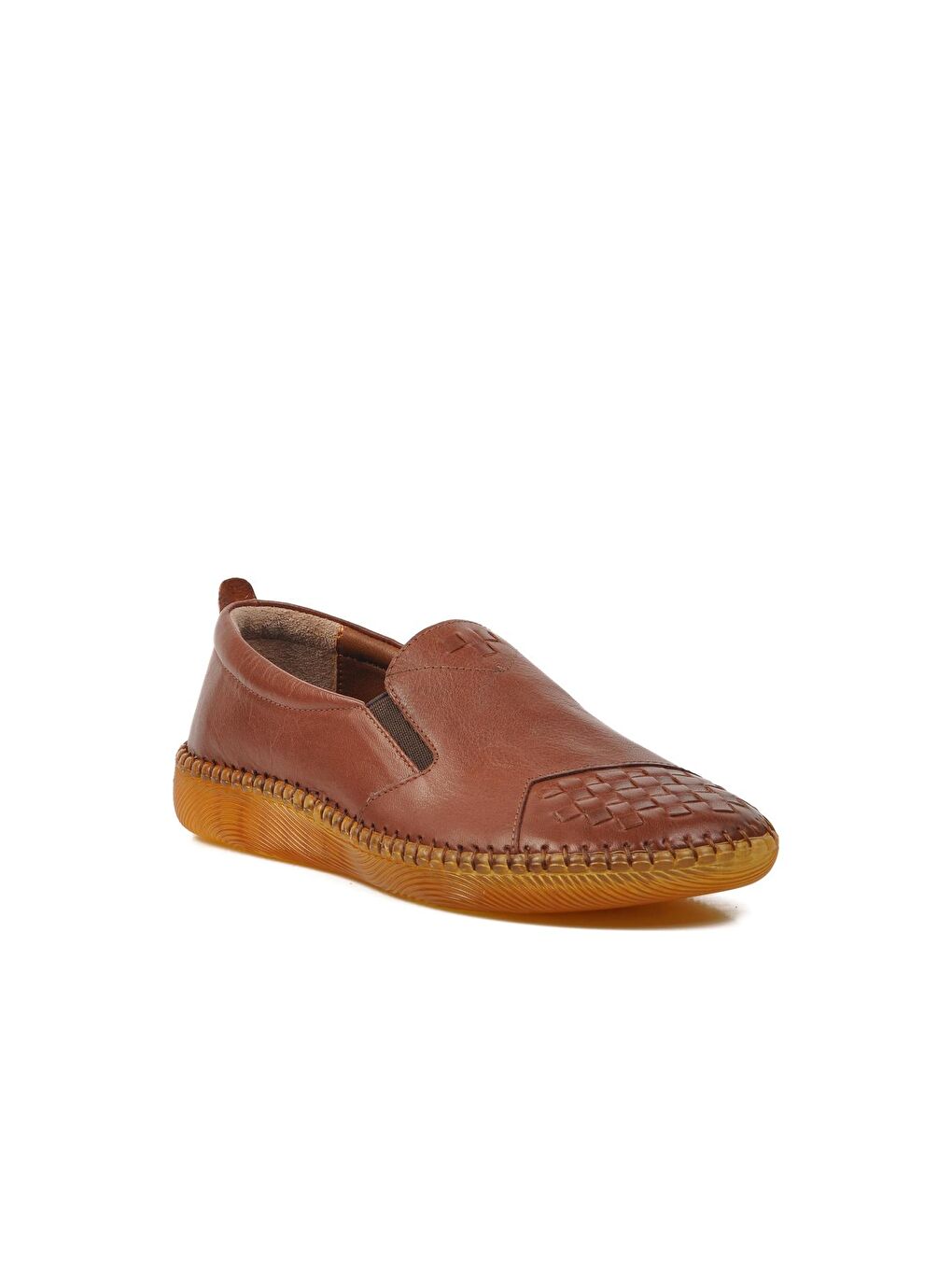 Kahverengi Premium Taba Hakiki Deri Kadın Ayakkabı 04132-2