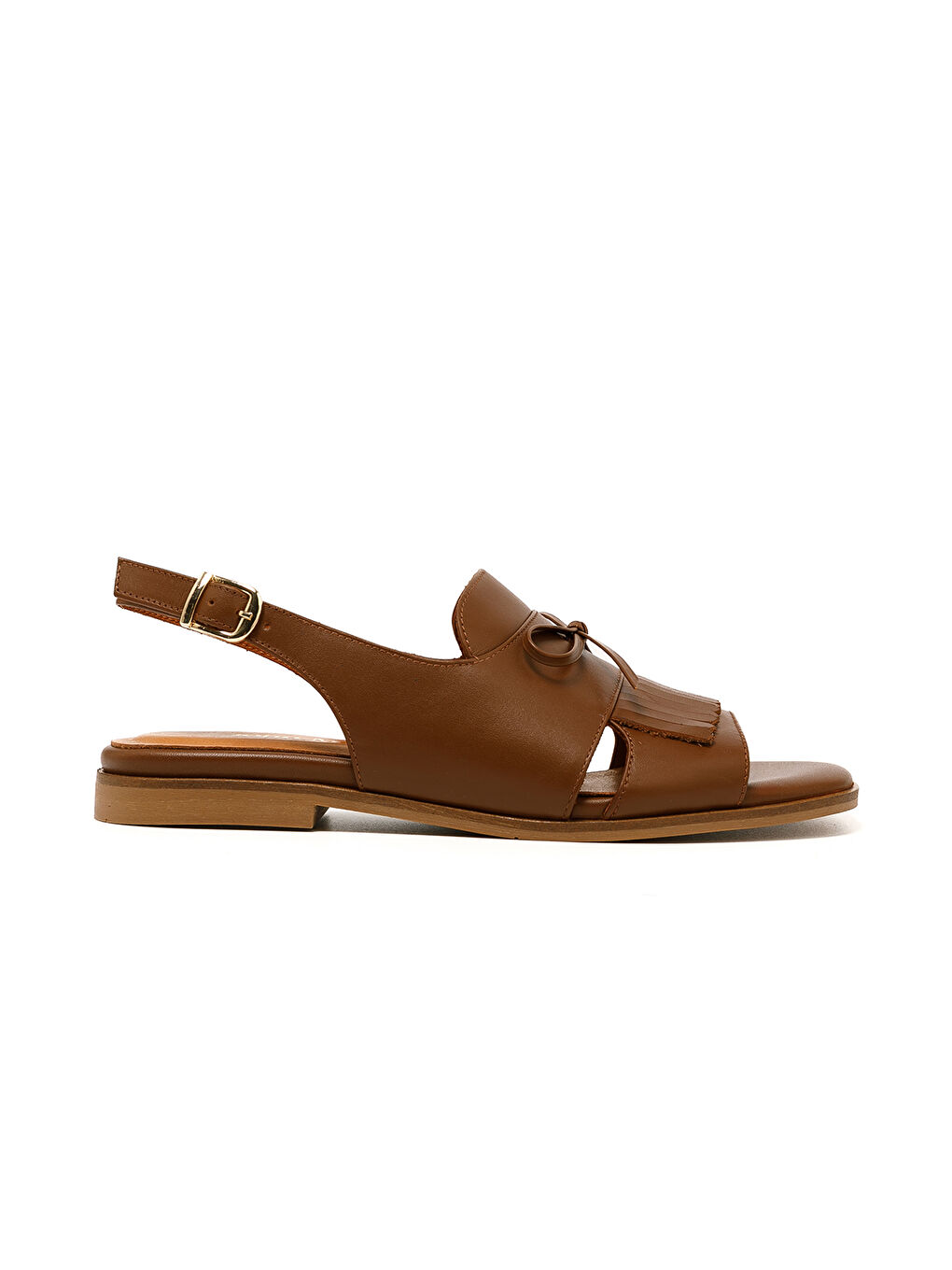 Kahverengi Kadın Sandalet MAR-25Y-166-416 Taba Cilt