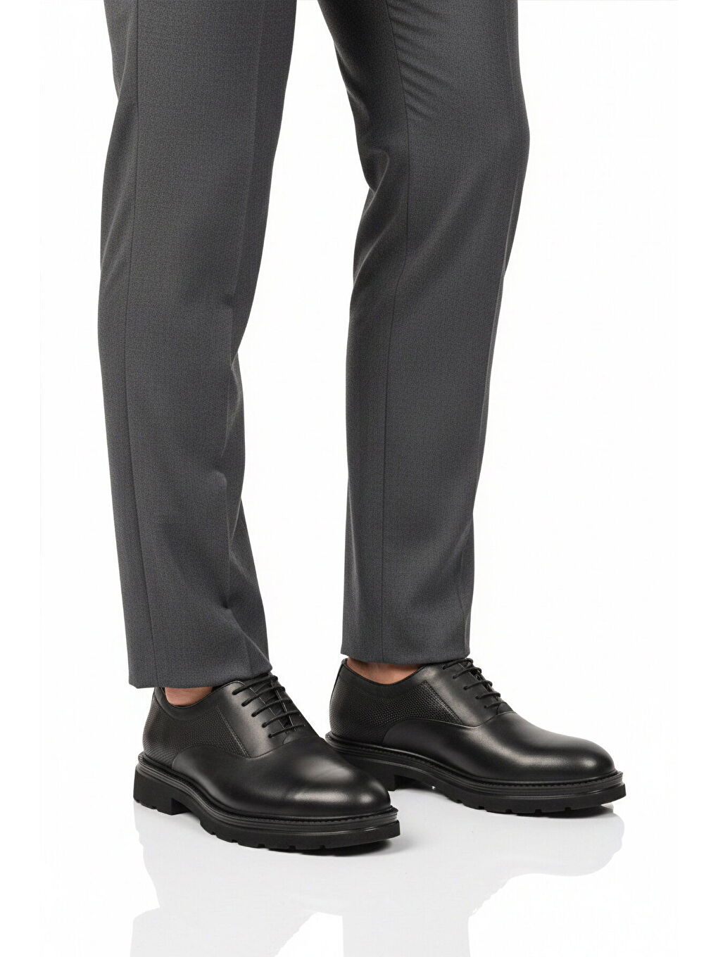 Siyah Hakiki Deri Erkek Casual Ayakkabı 381 M