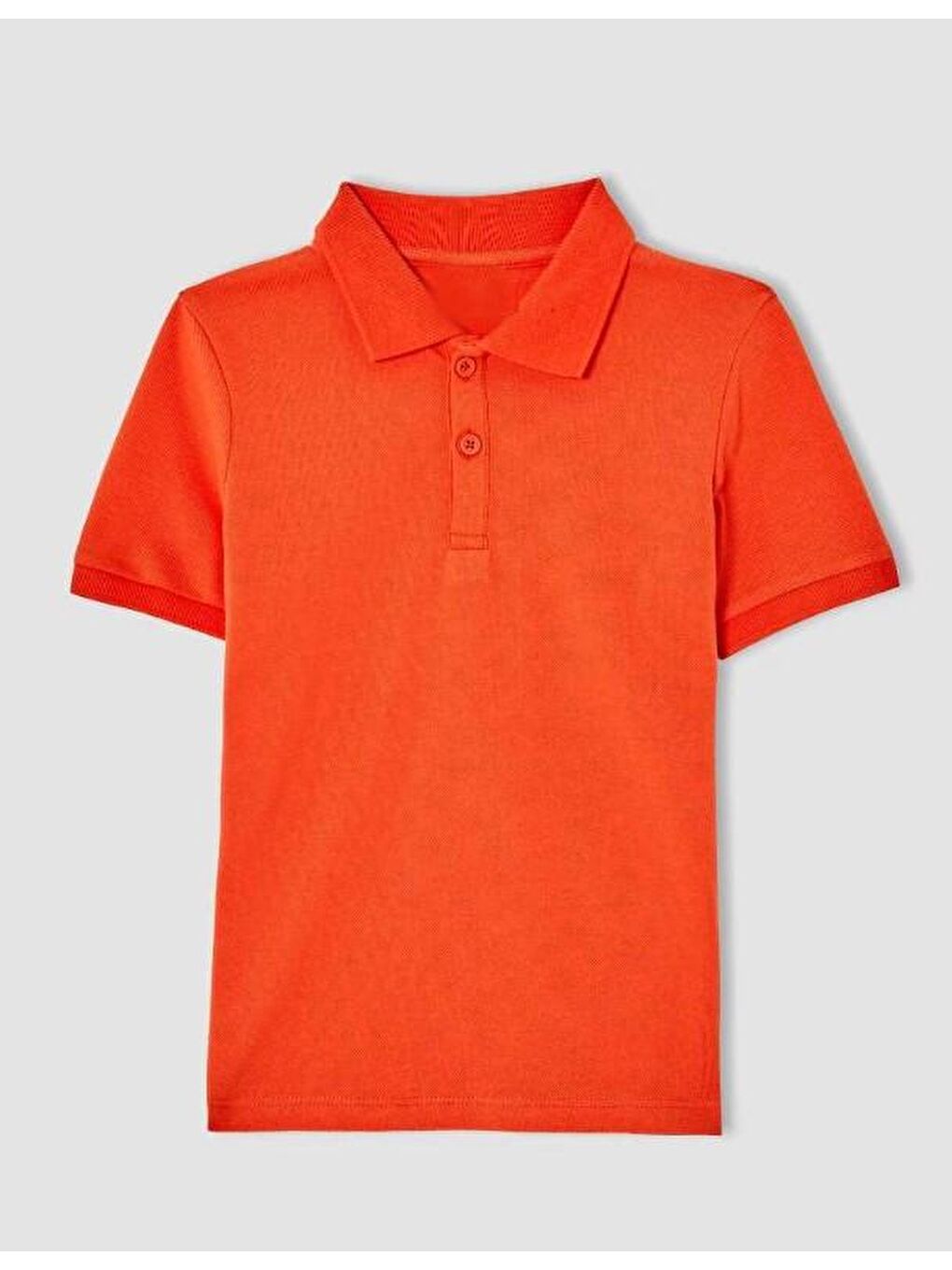 Turuncu Unisex Lakos Polo Yaka Kısa Kol Okul Tshirt