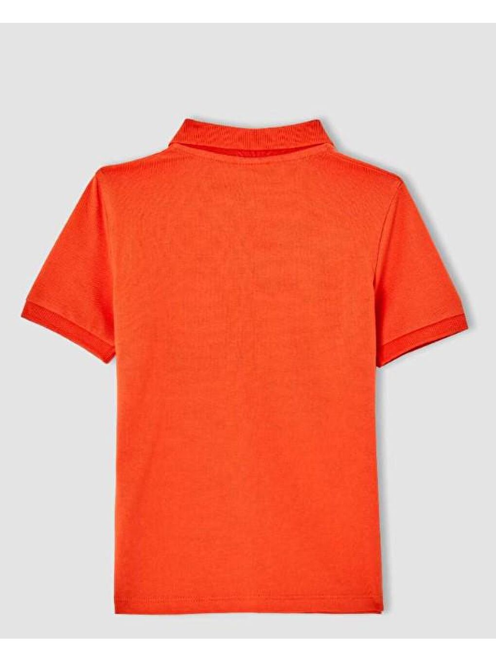 Turuncu Unisex Lakos Polo Yaka Kısa Kol Okul Tshirt-1