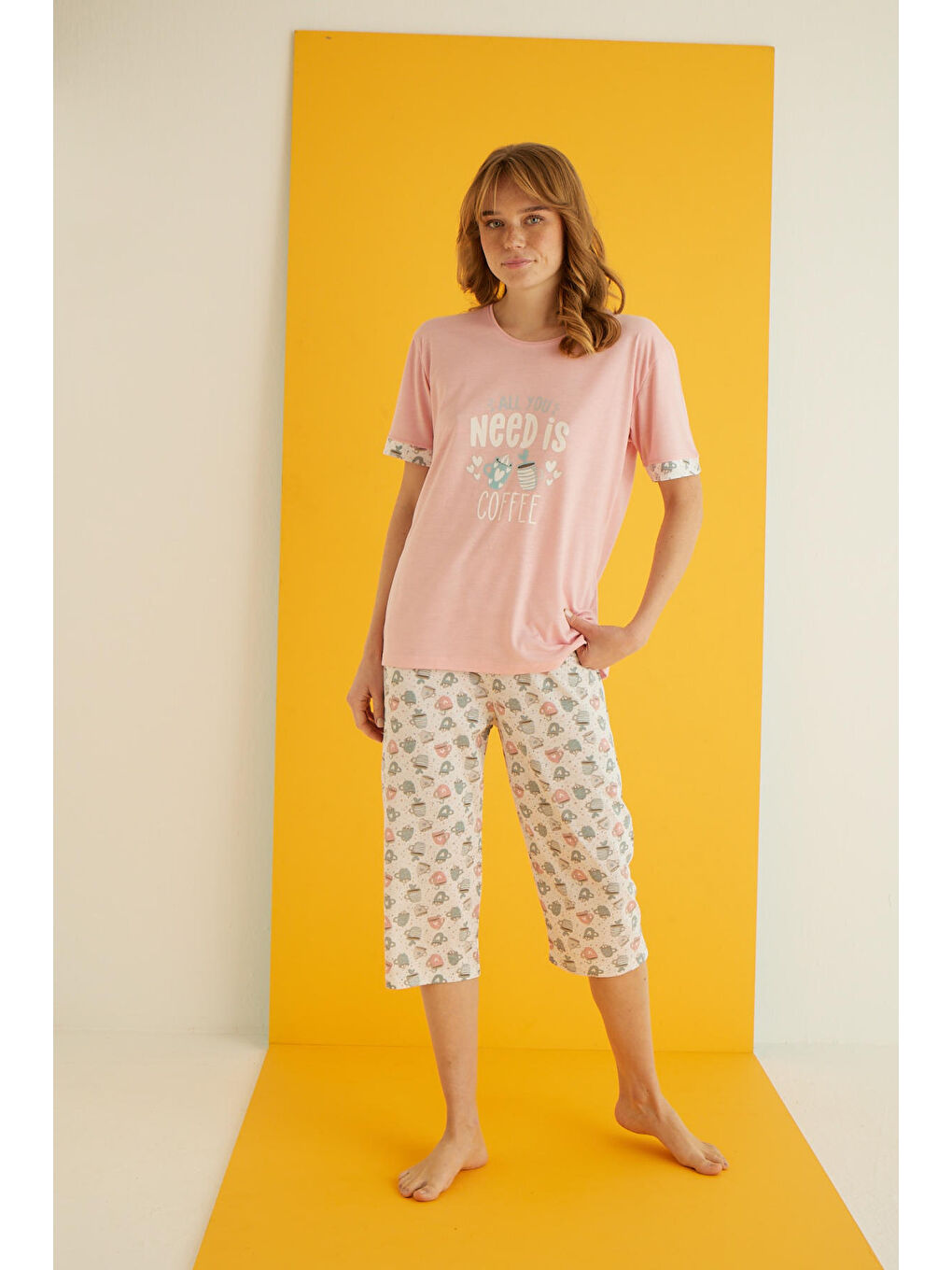 Pembe Viskon Kapri Takım 7043-10-1