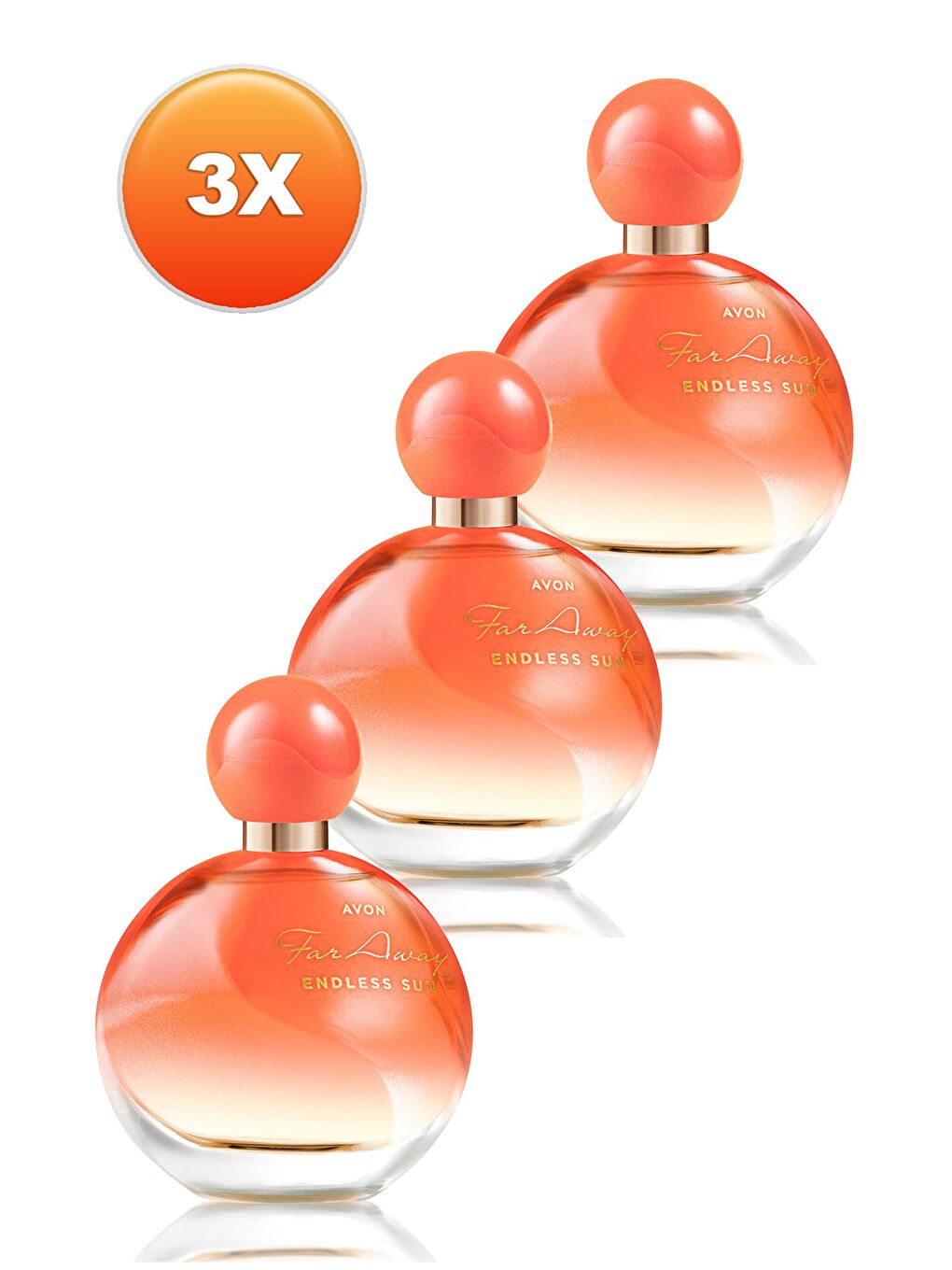 Far Away Endless Sun Kadın Parfüm Edp 50 Ml. Üçlü Set-1