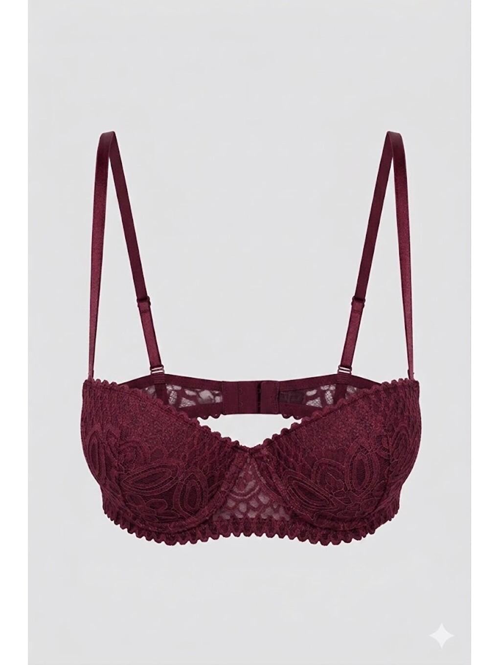Push Up Dantel Detaylı Sütyen C18355 Bordo