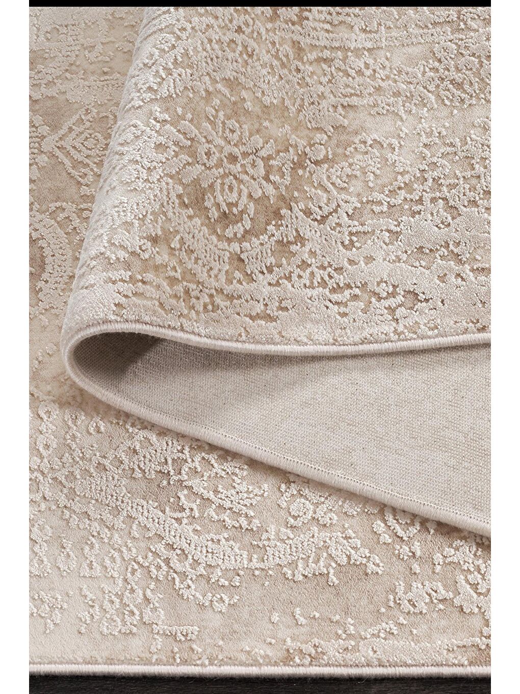 Bej Granada 6003 Akrilik Modern Dokuma Halı-100x300-1