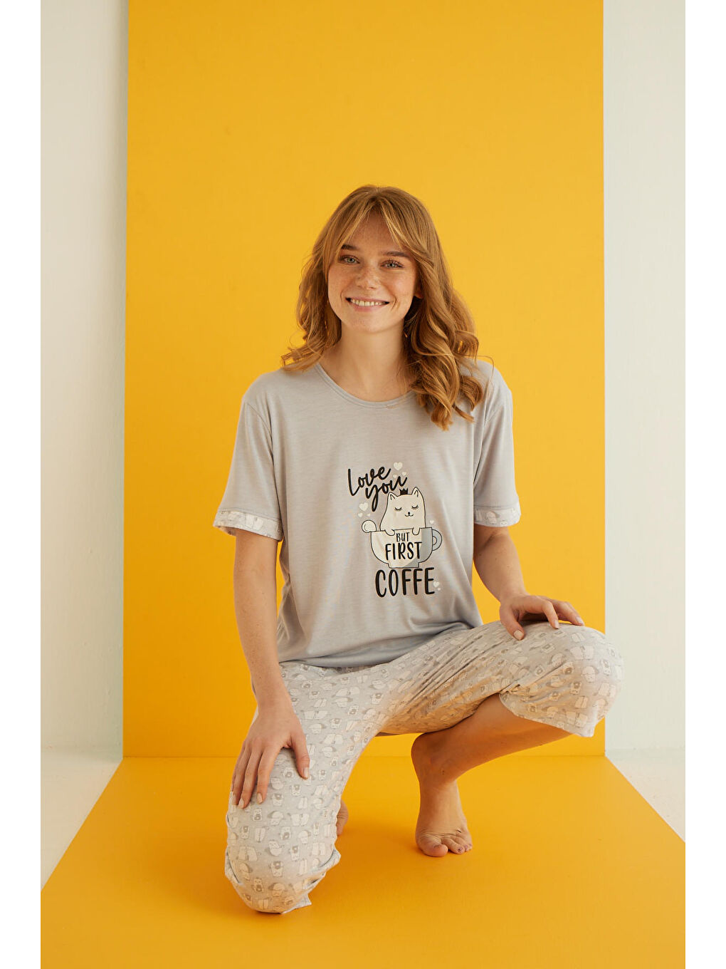 Gri Viskon Kapri Takım 7043-11