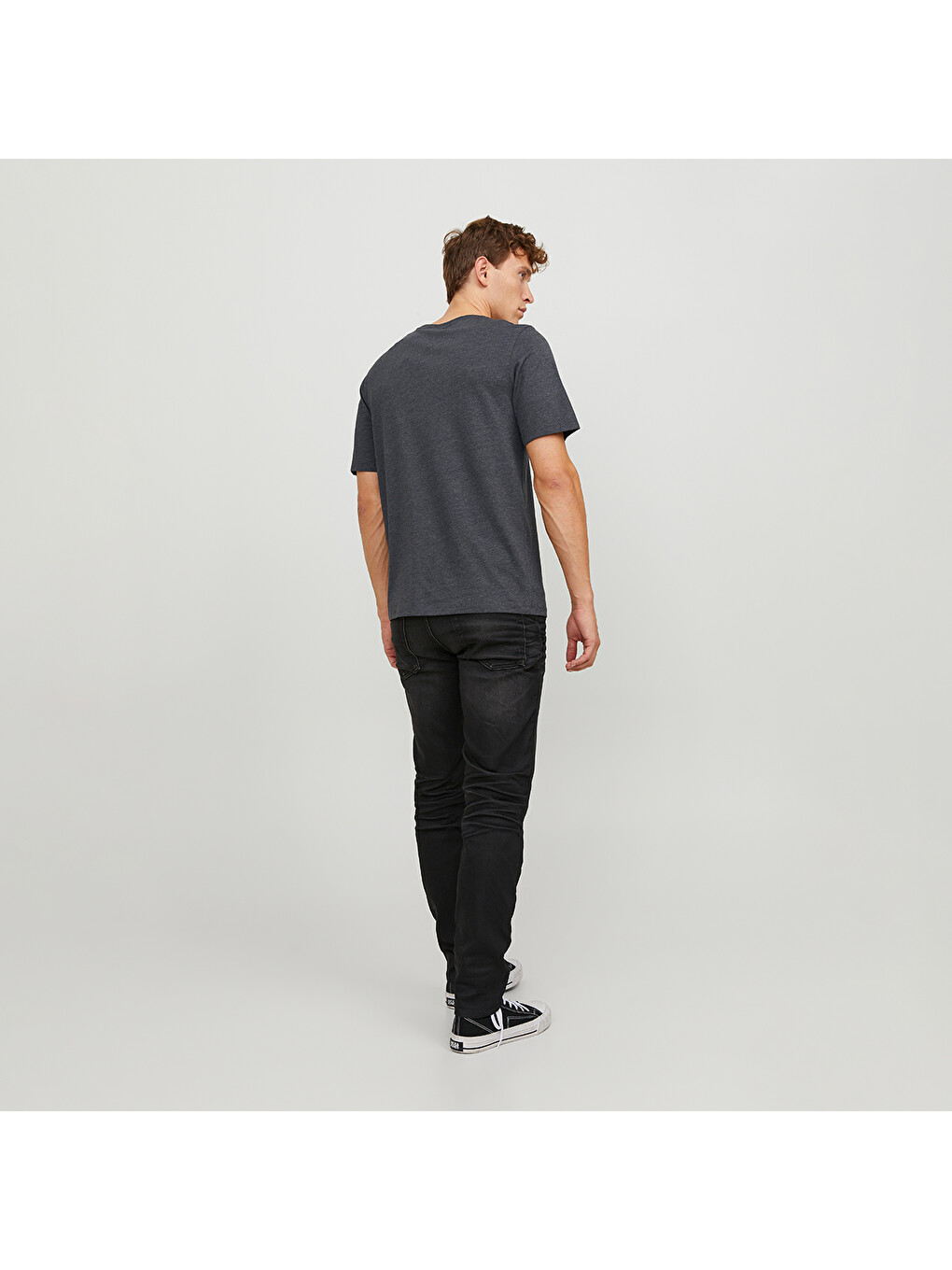 Paulos Crew Neck Erkek Gri Yuvarlak Yaka Spor Tişört-2