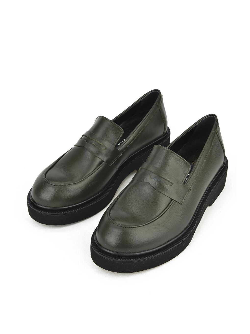 Kadın Hakiki Deri Günlük Ayakkabı 1331022Z1988 Haki-3