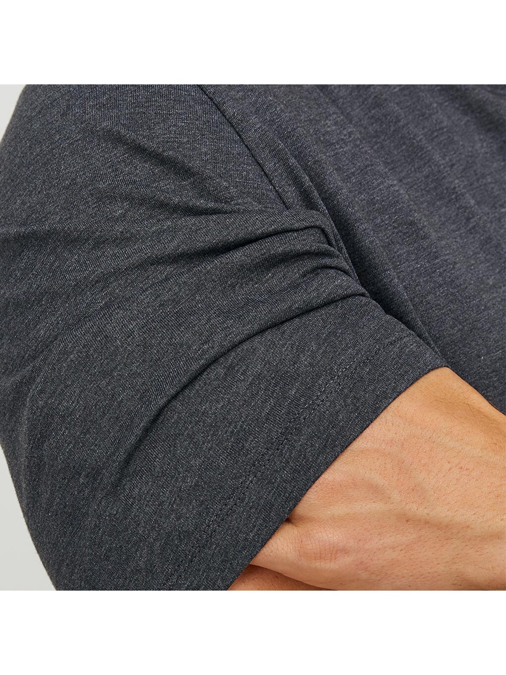 Paulos Crew Neck Erkek Gri Yuvarlak Yaka Spor Tişört-4