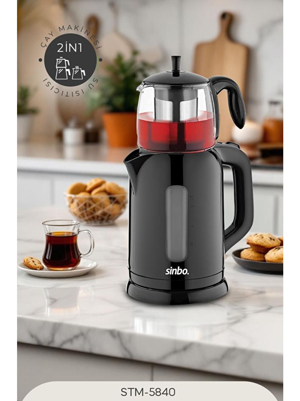 STM-5840 Elektrikli Çay Seti-3