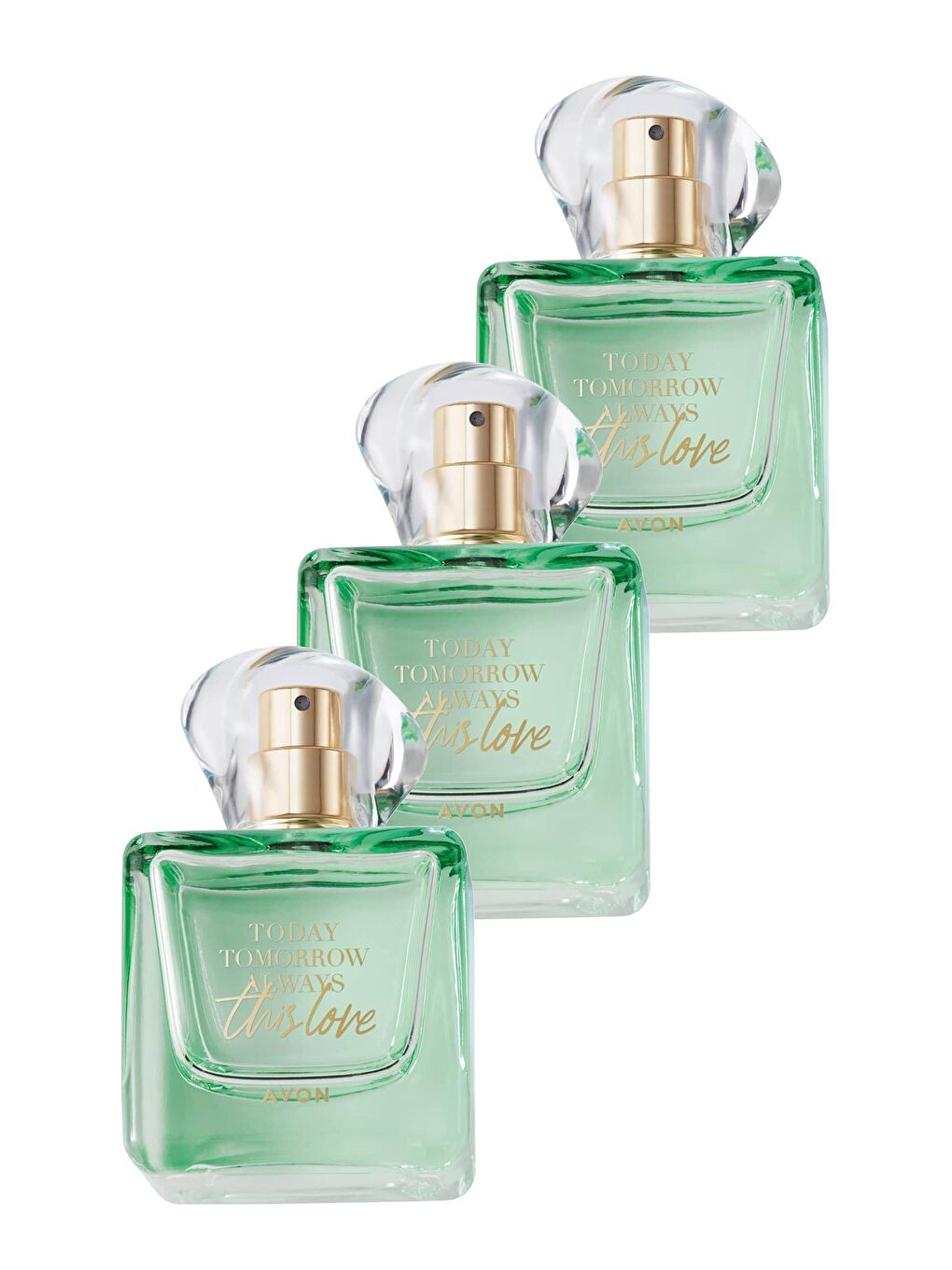 AVON Renksiz TTA This Love Kadın Parfüm Edp 50 Ml. Üçlü Set