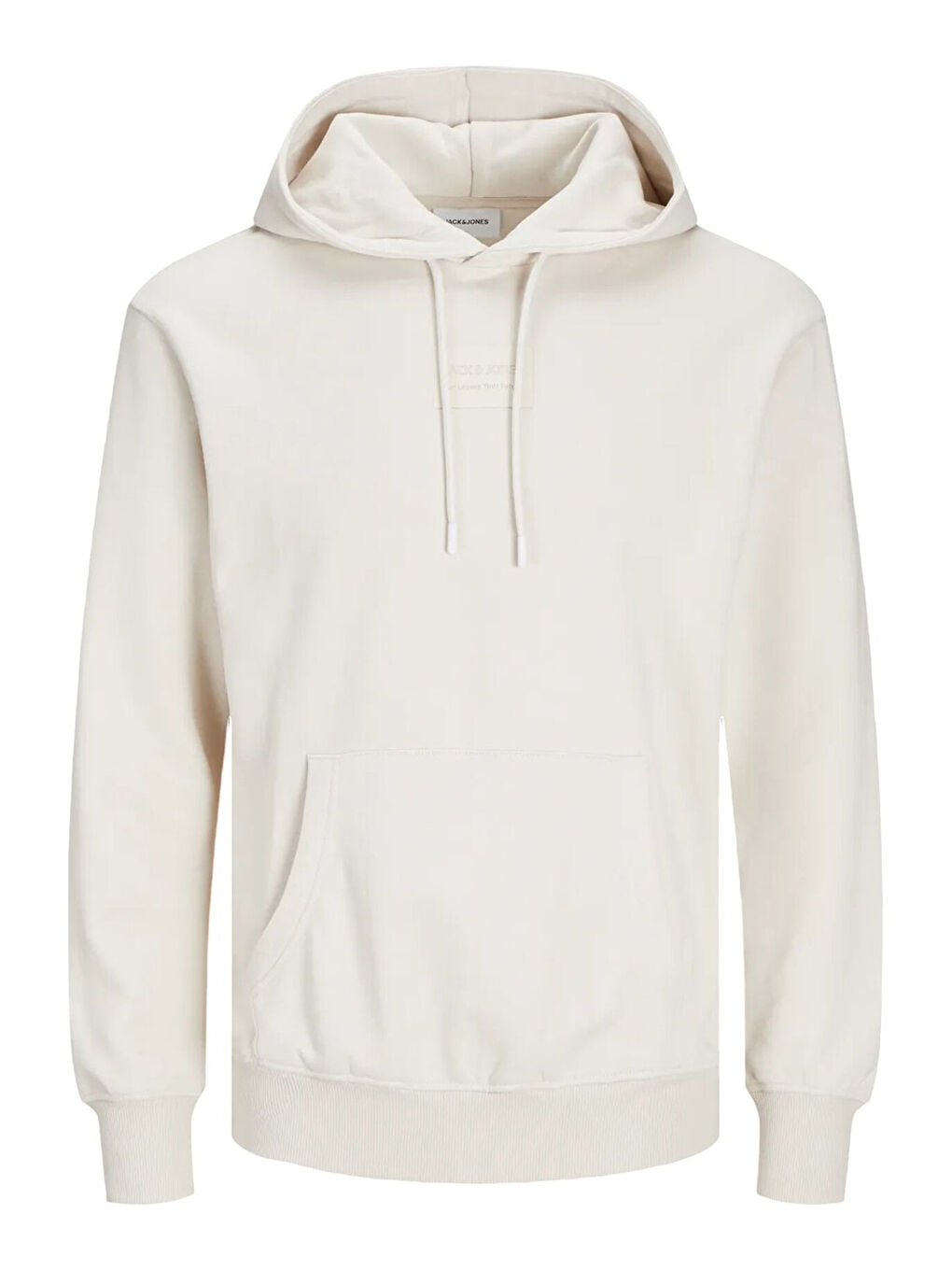 Jack & Jones Taş Gri Pamuklu Relaxed Fit Kapüşonlu Erkek Hoodie  12256841 - 5