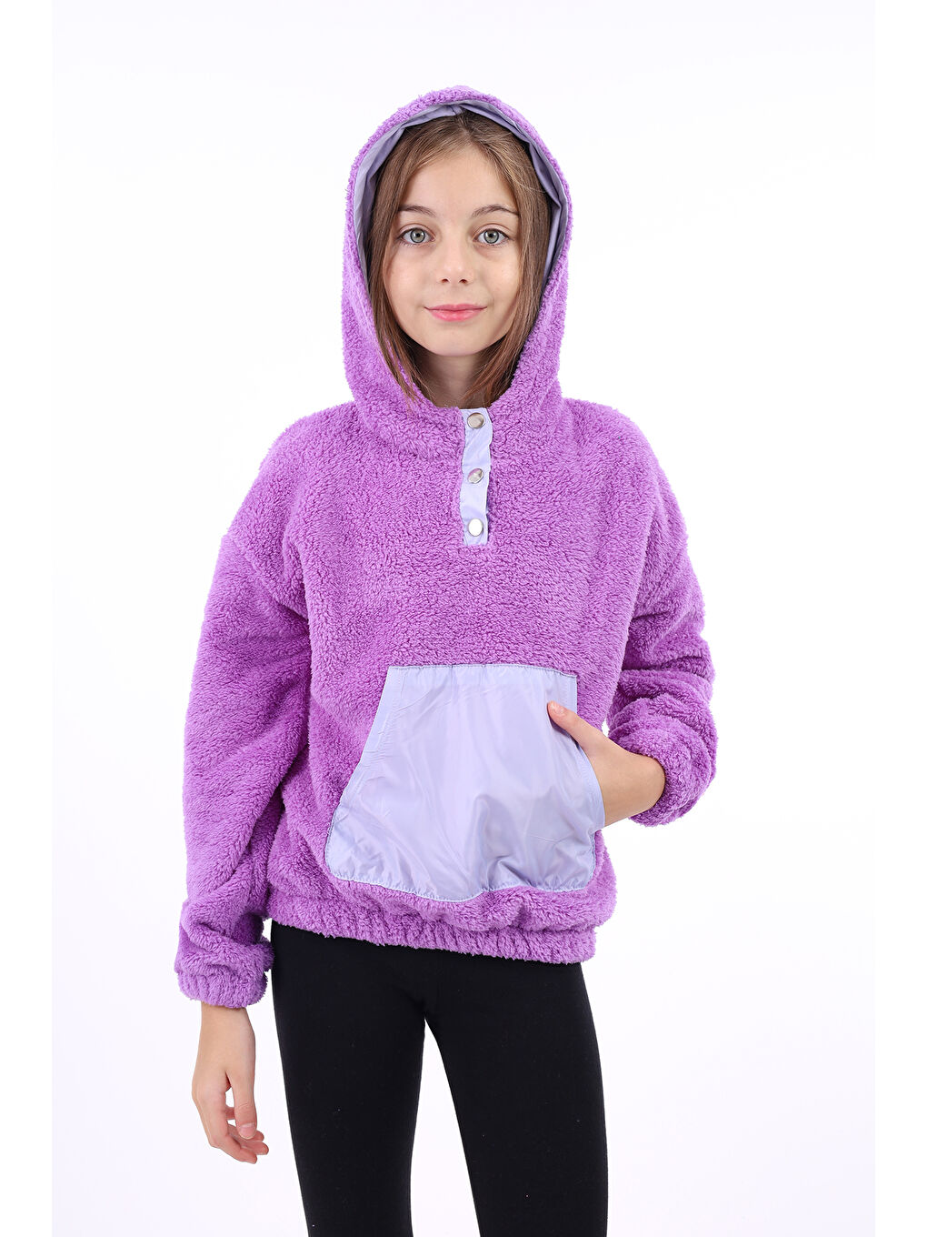 Toontoykids Lila Kız Çocuk Sweatshirt