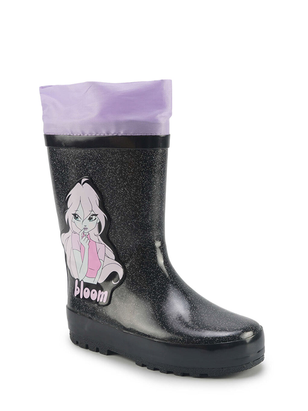 PINBA.P5PR Siyah Kız Çocuk Yağmur Çizmesi-1